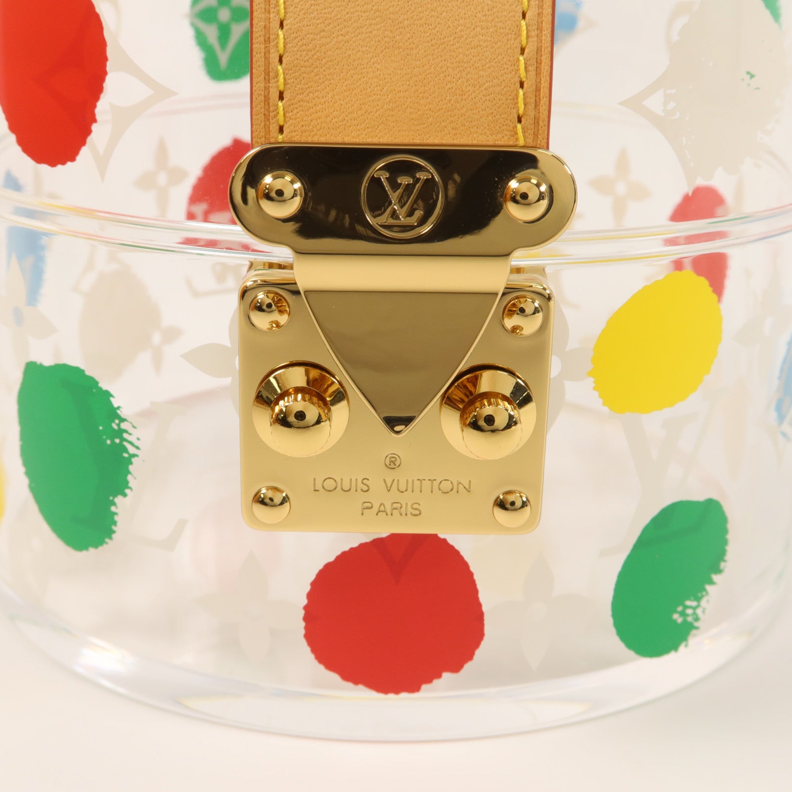 LOUIS VUITTON 有機玻璃/金屬/VVN Yayoi Kusama Painted Dots Scott Box首飾盒
