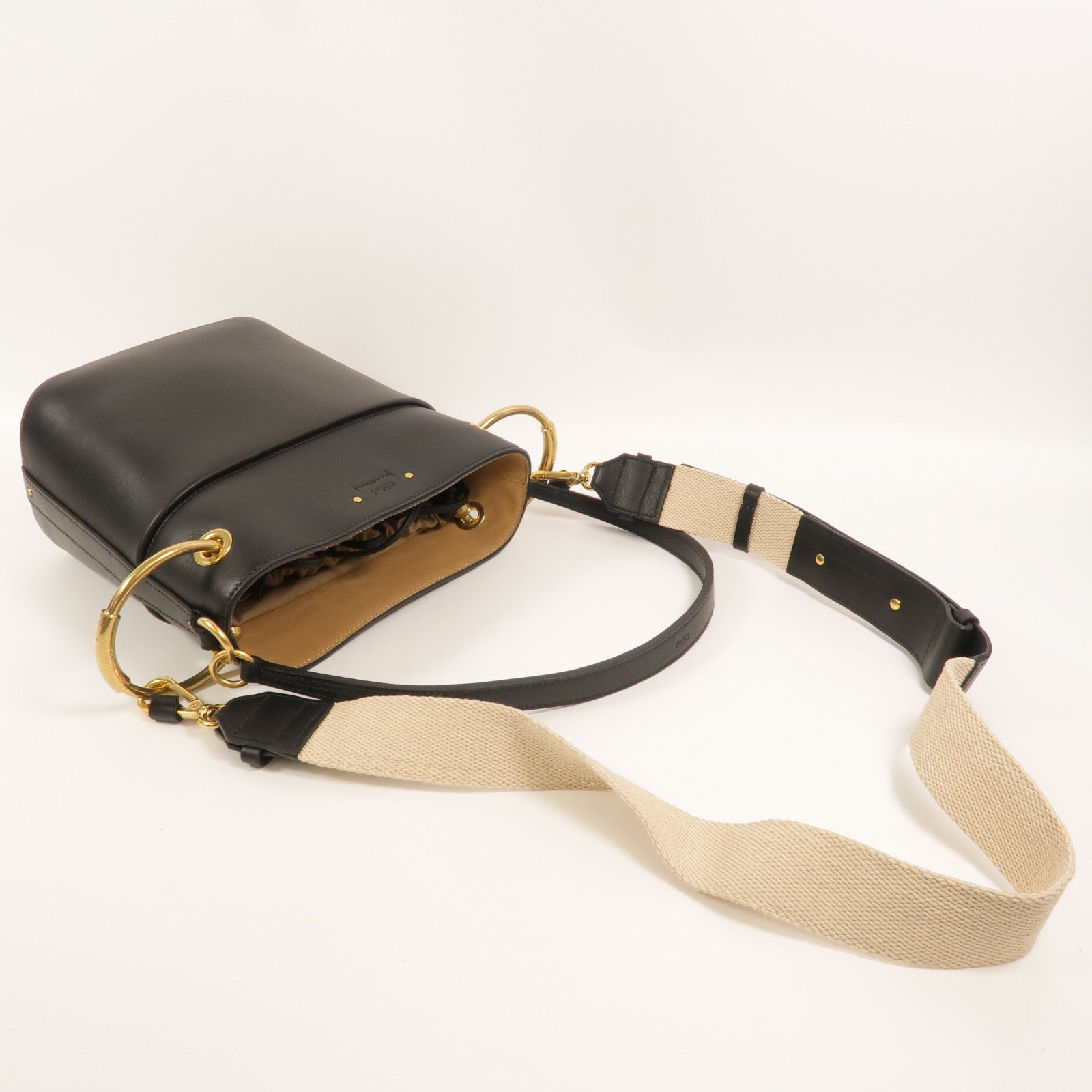 Chloe 牛皮皮革2 Way Bucket Bag手挽肩背兩用袋