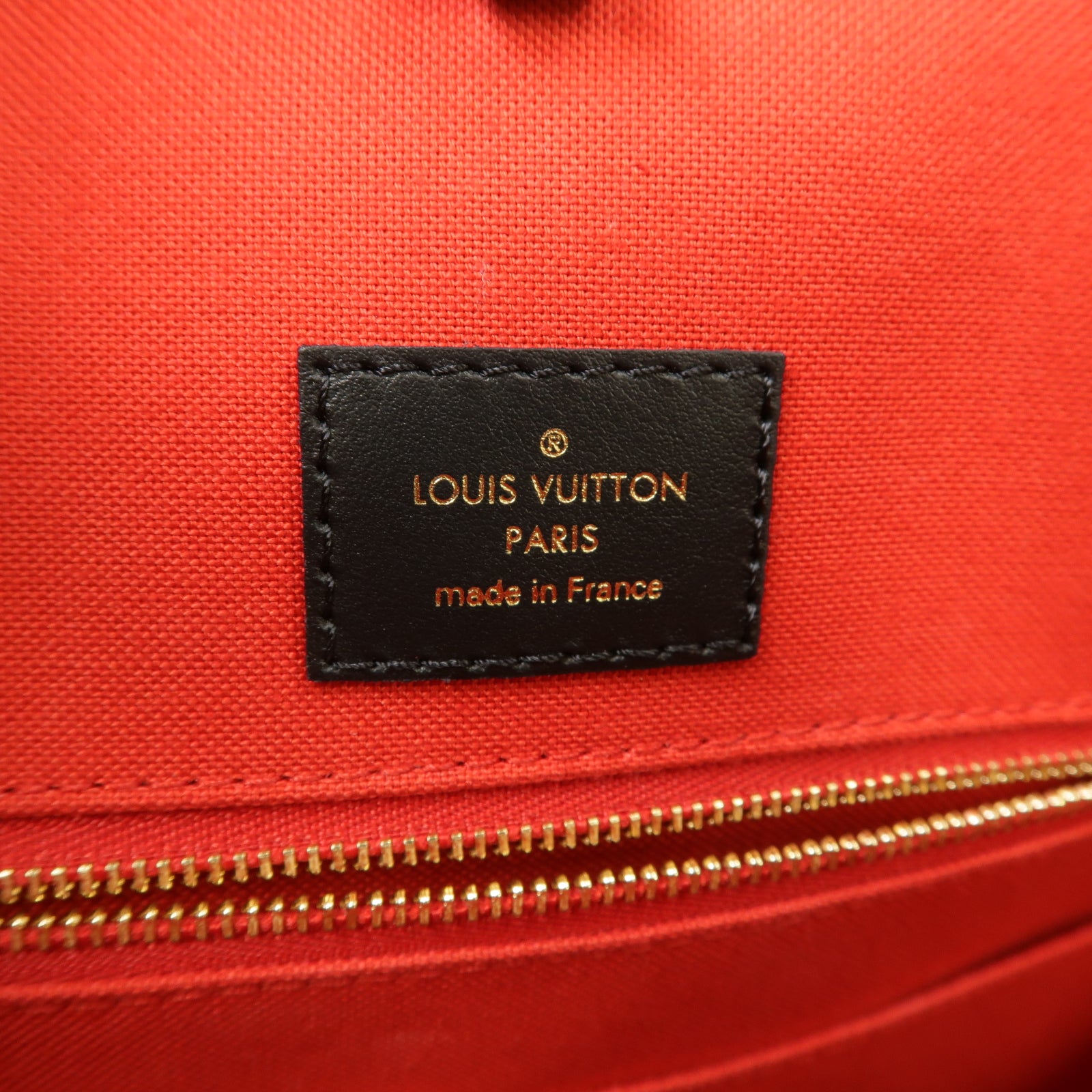 LOUIS VUITTON Monogram Giant Reverse OnTheGo MM金扣手挽肩背兩用袋棕色