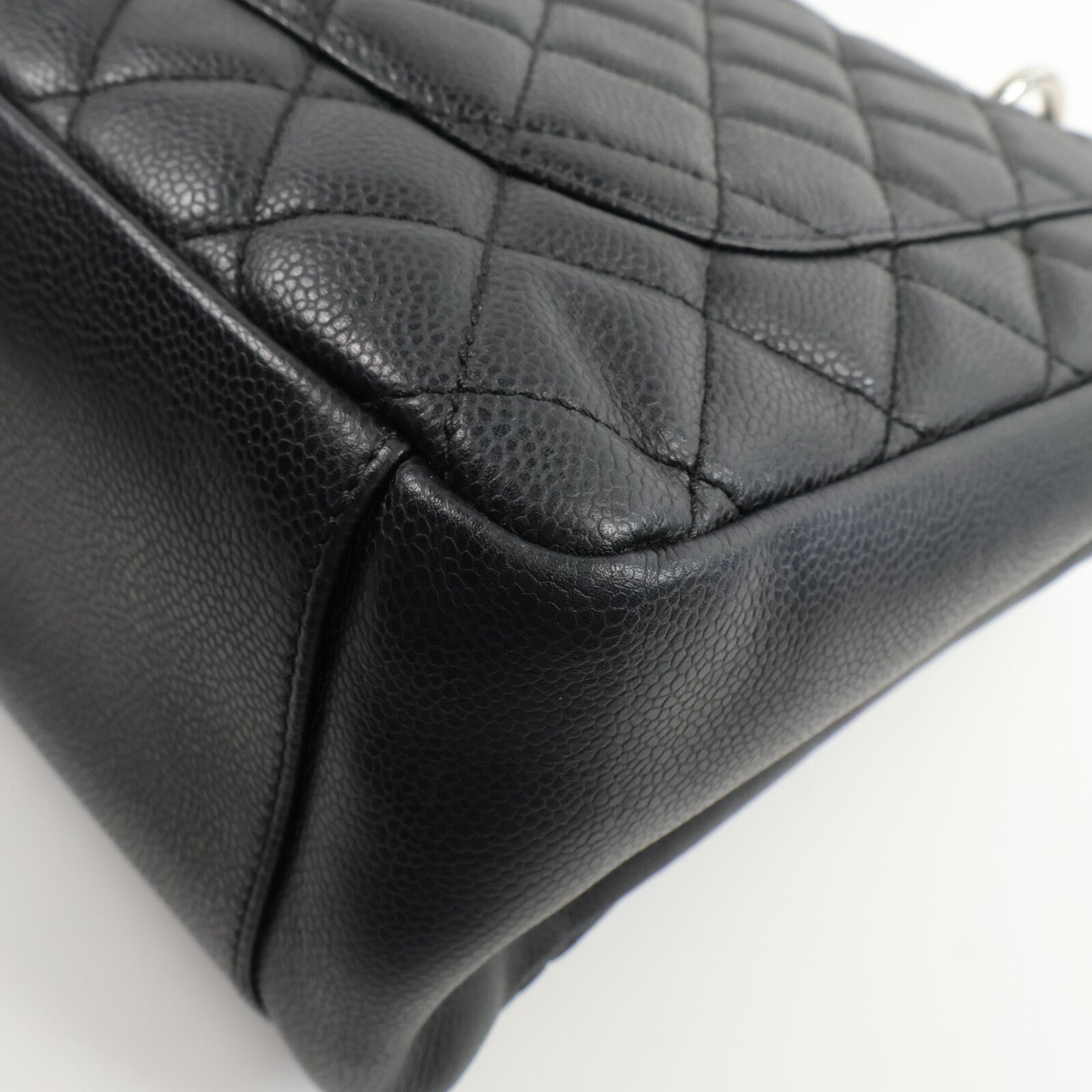 CHANEL 牛皮皮革GST Grand Shopping Tote Bag鏈帶肩背袋