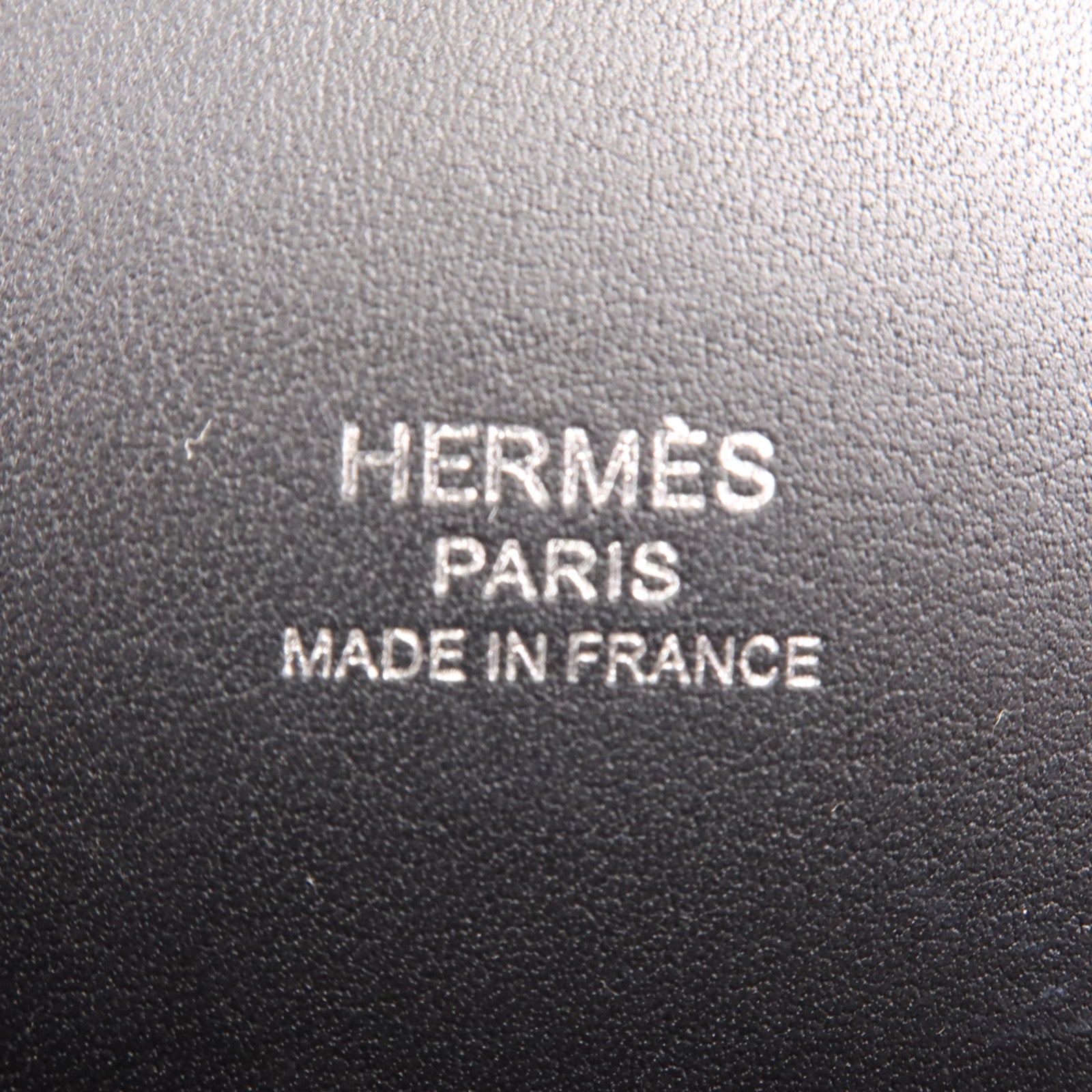 HERMES Sombrero皮革Roulis 23銀扣肩背袋Noir