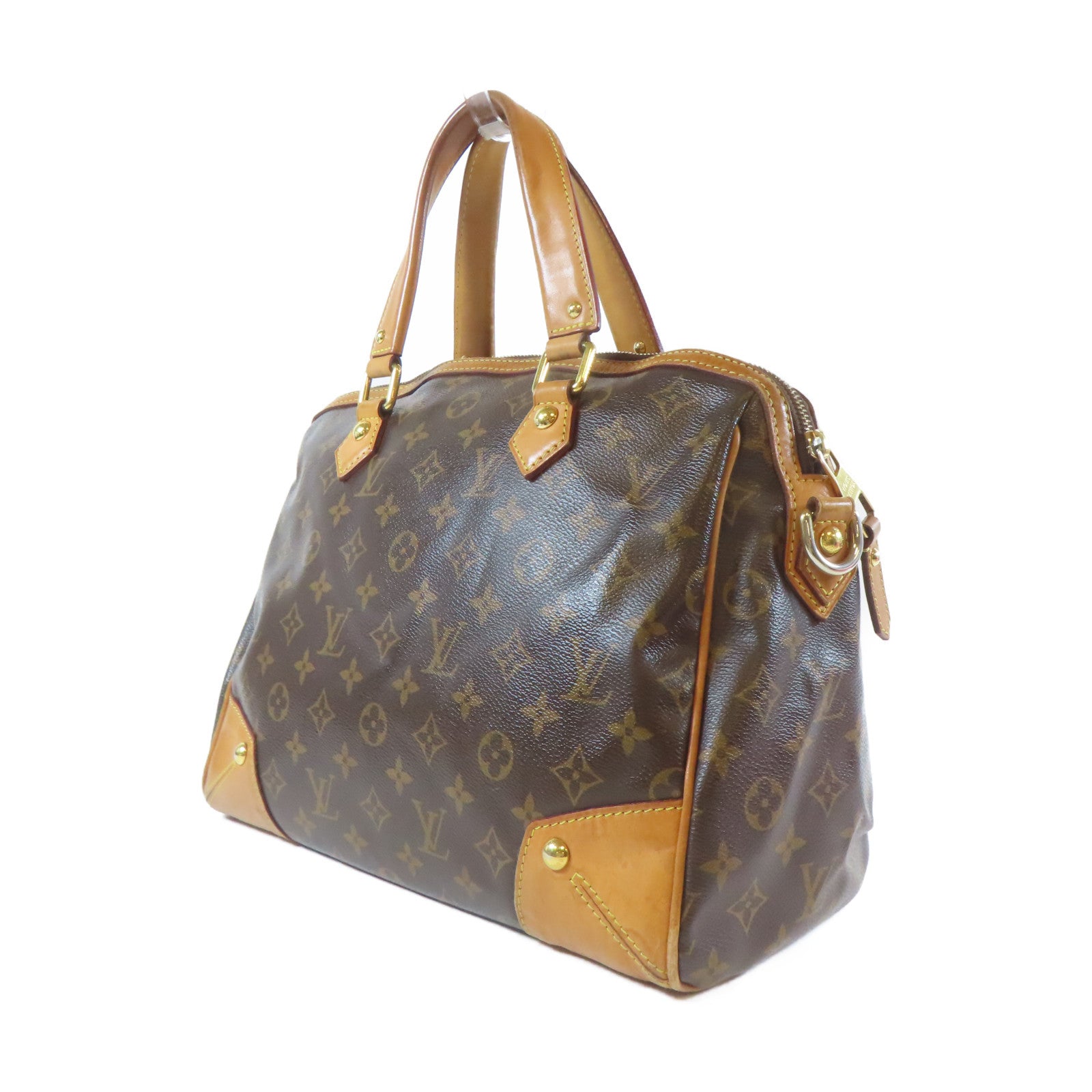 LOUIS VUITTON 【激減優惠】Monogram Retiro PM金扣手挽肩背兩用袋啡色
