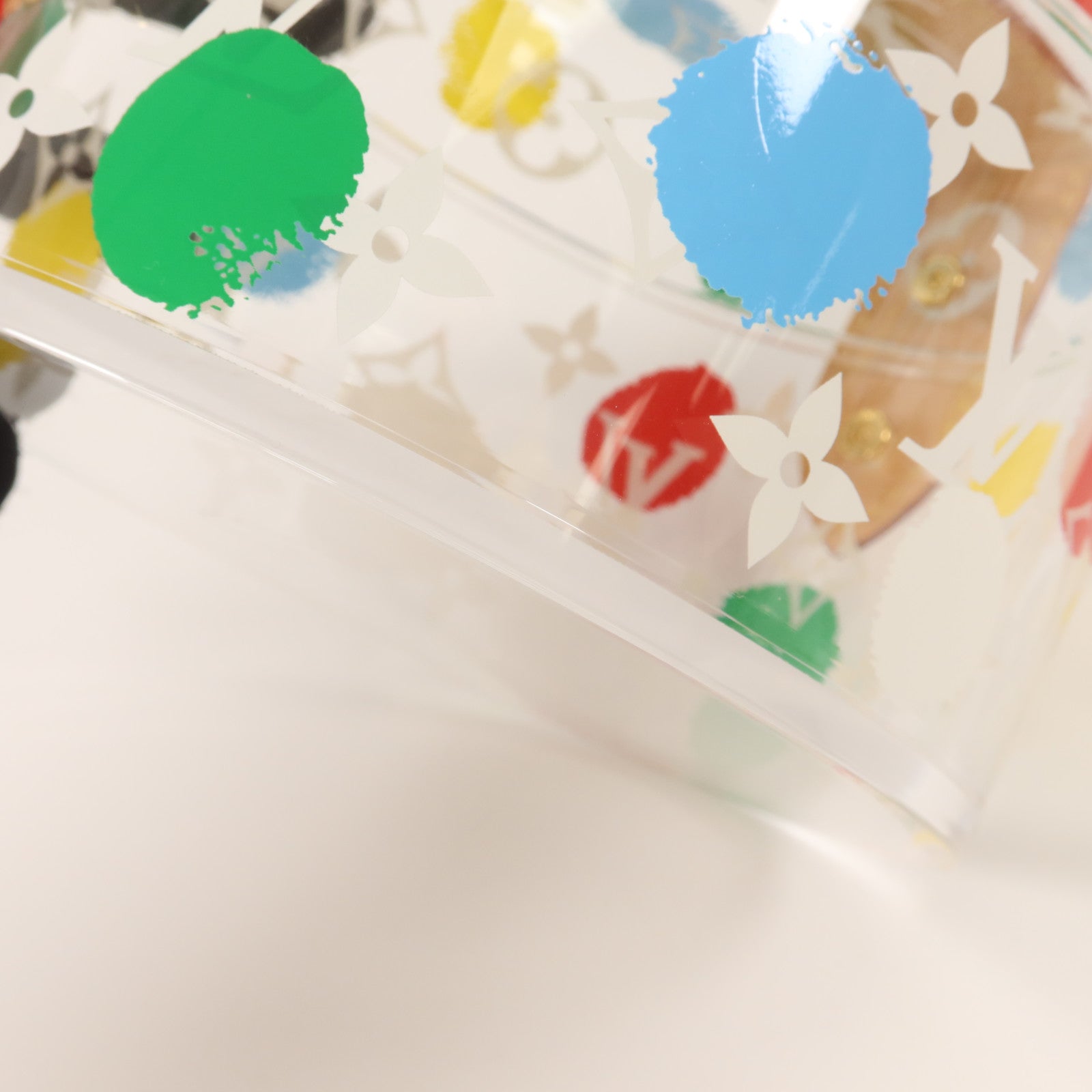 LOUIS VUITTON 有機玻璃/金屬/VVN Yayoi Kusama Painted Dots Scott Box首飾盒