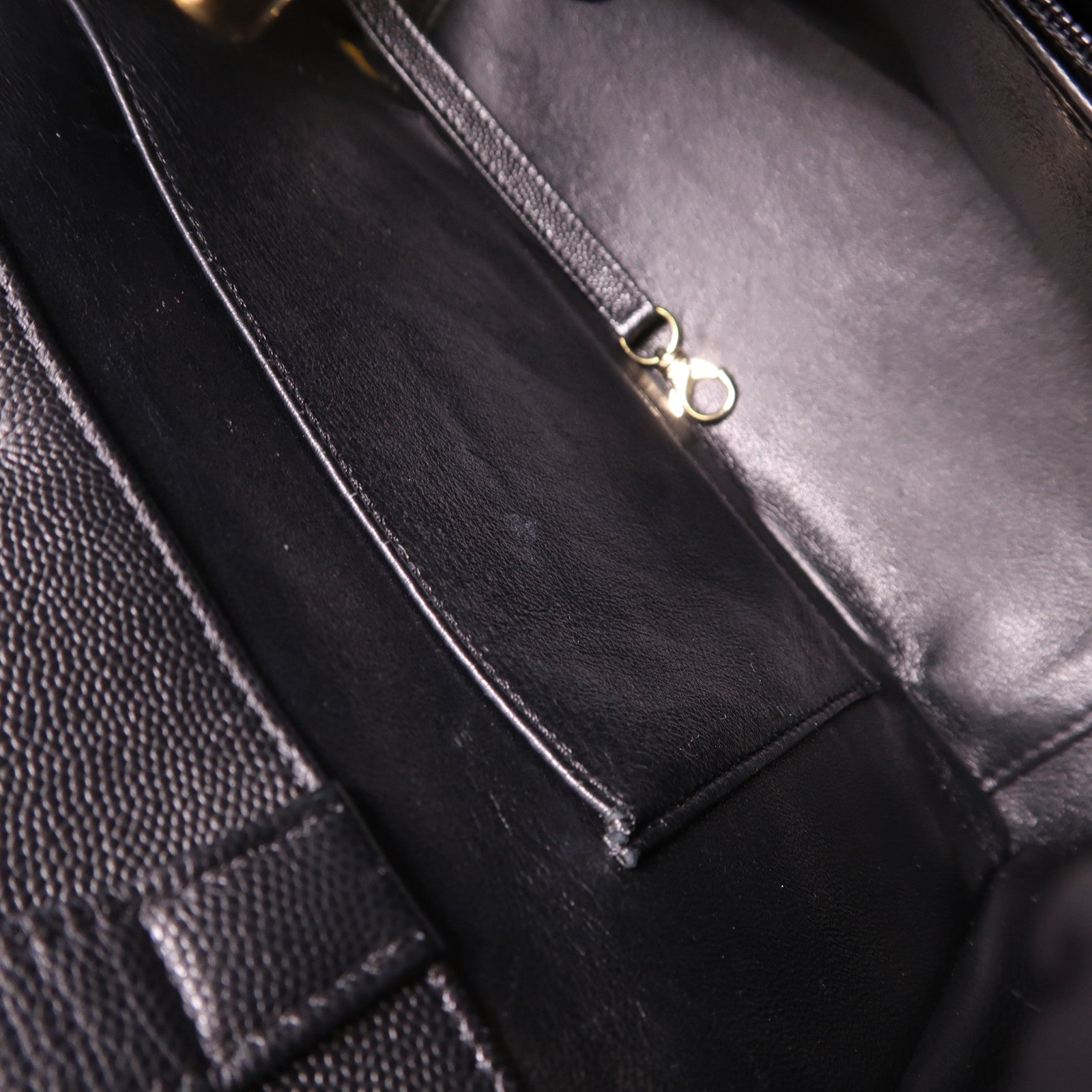 CHANEL 牛皮皮革2 Way Shoulder Bag金扣手挽肩背兩用袋