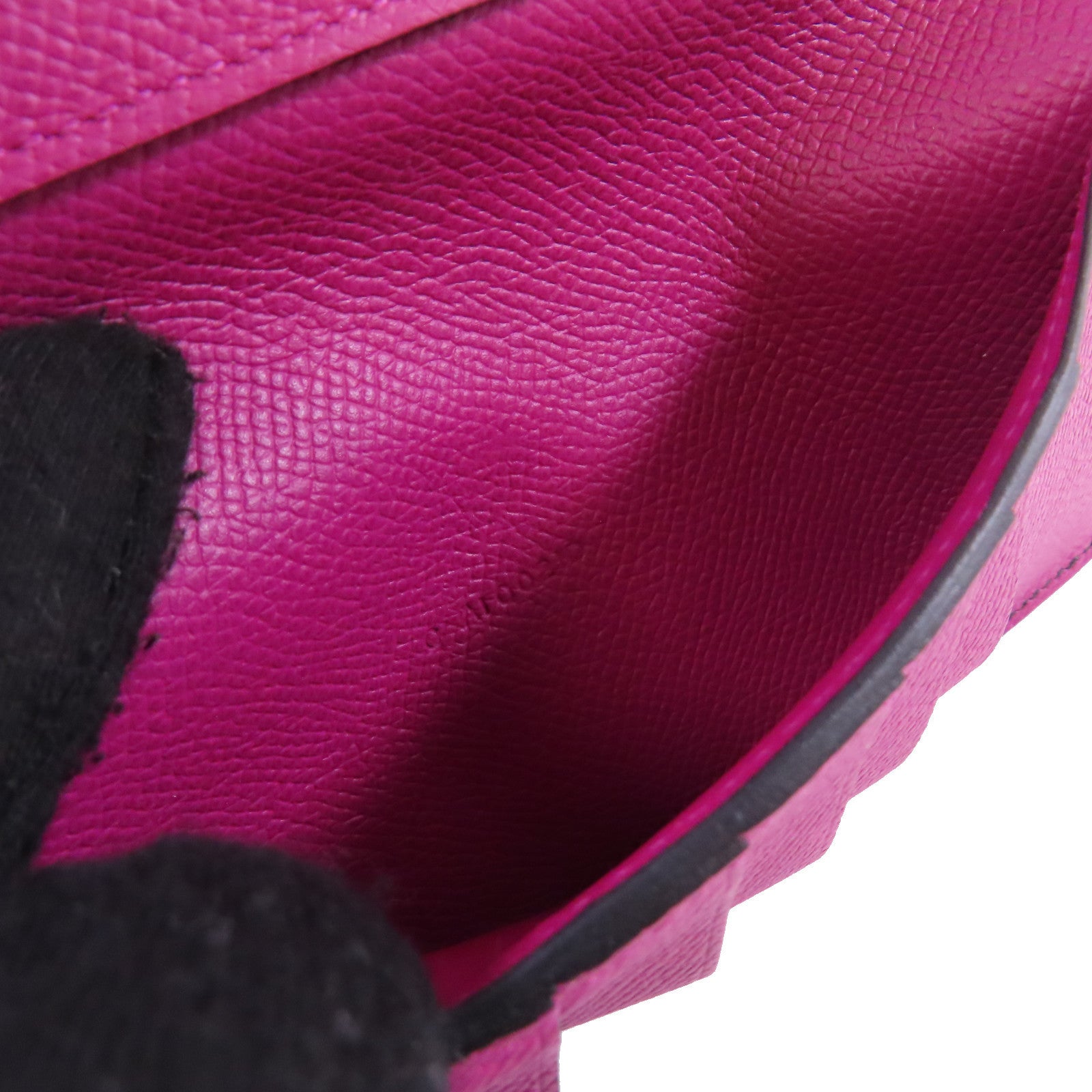 HERMES Epsom皮革Kelly Short Wallet銀扣短錢包