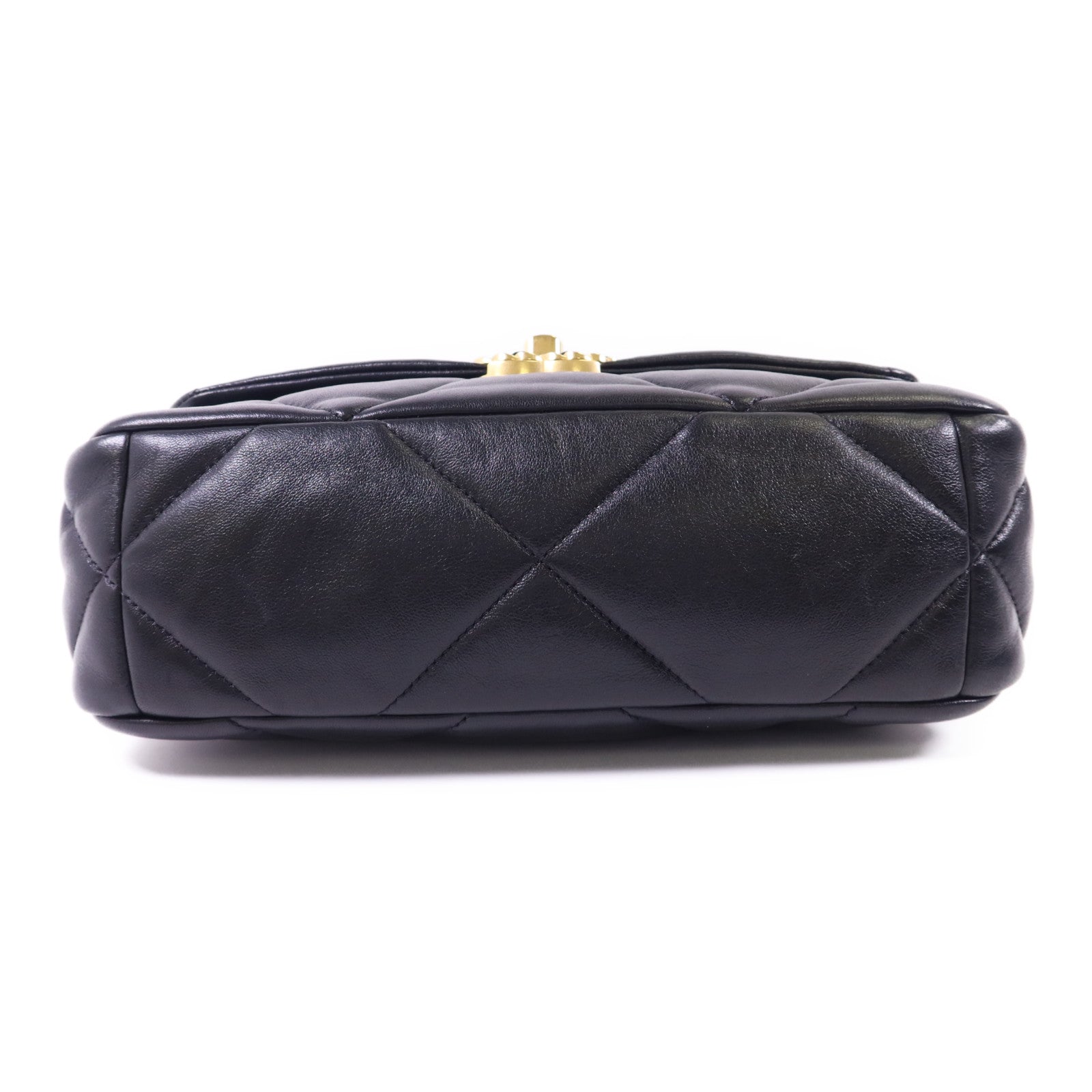 CHANEL 羊皮皮革Chanel 19金扣手挽肩背兩用袋