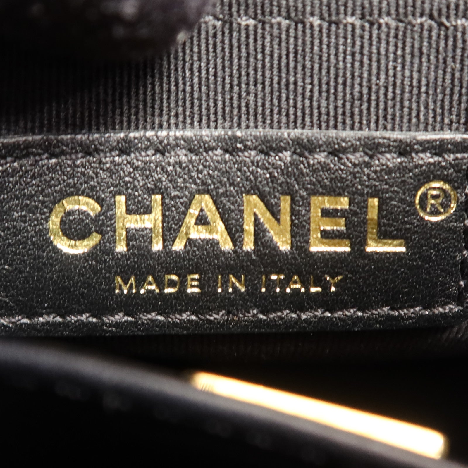 CHANEL 牛皮皮革Chanel Hobo金扣鏈帶手挽肩背兩用袋