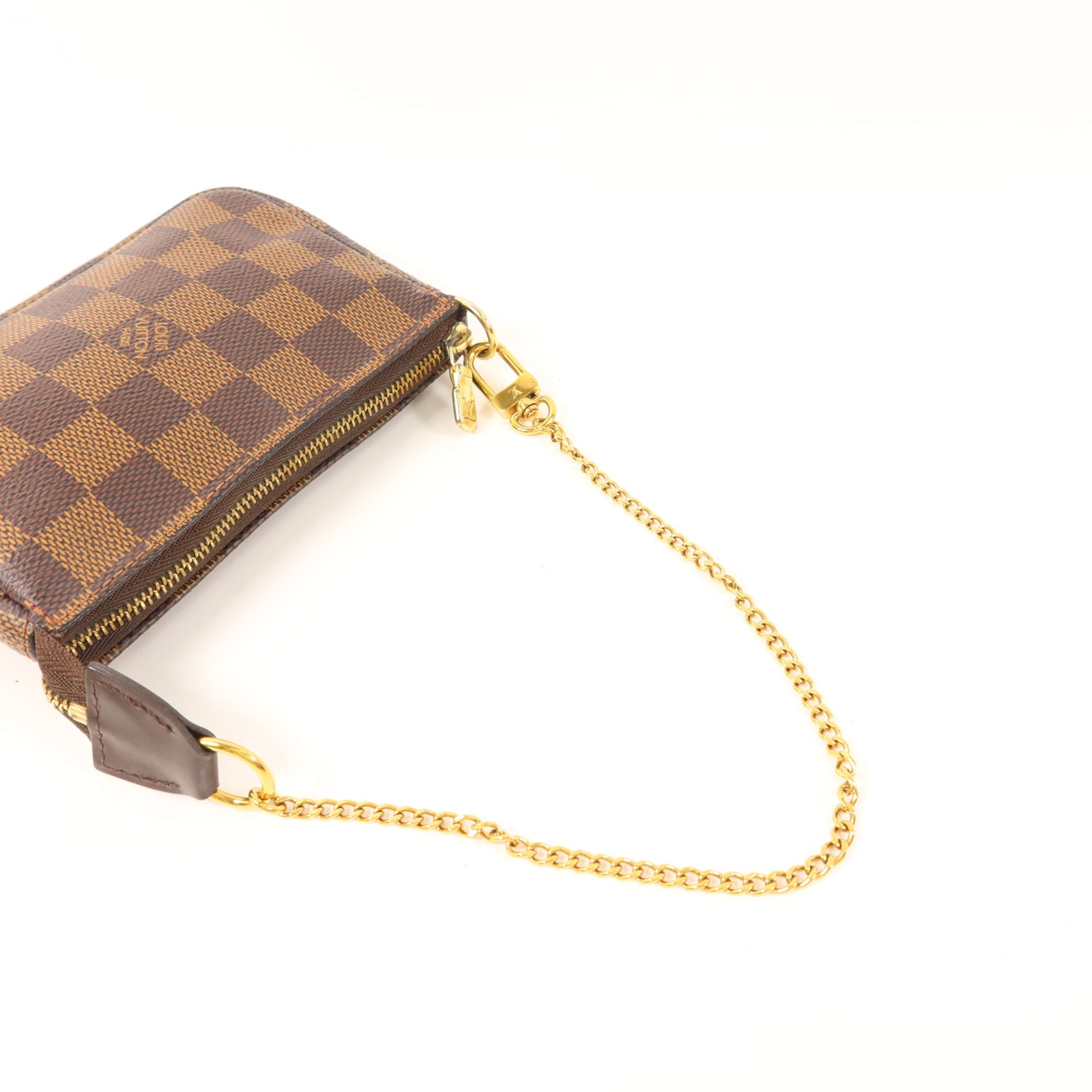 LOUIS VUITTON Damier Mini Pochette Accessoires金扣手拿包