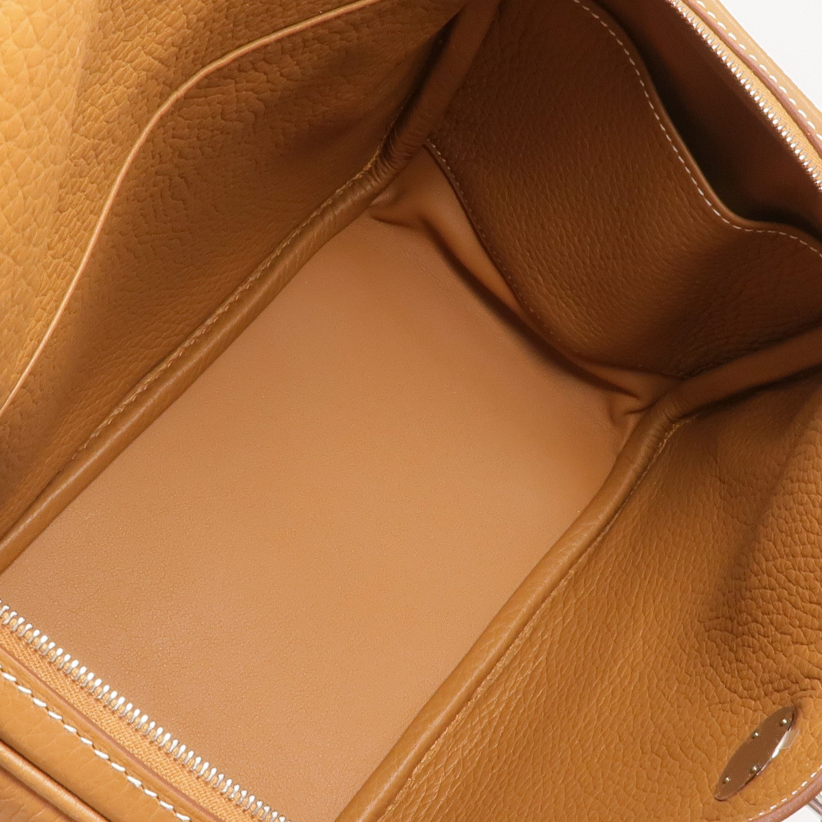 HERMES Clemence皮革Lindy 26銀扣手挽肩背兩用袋Gold