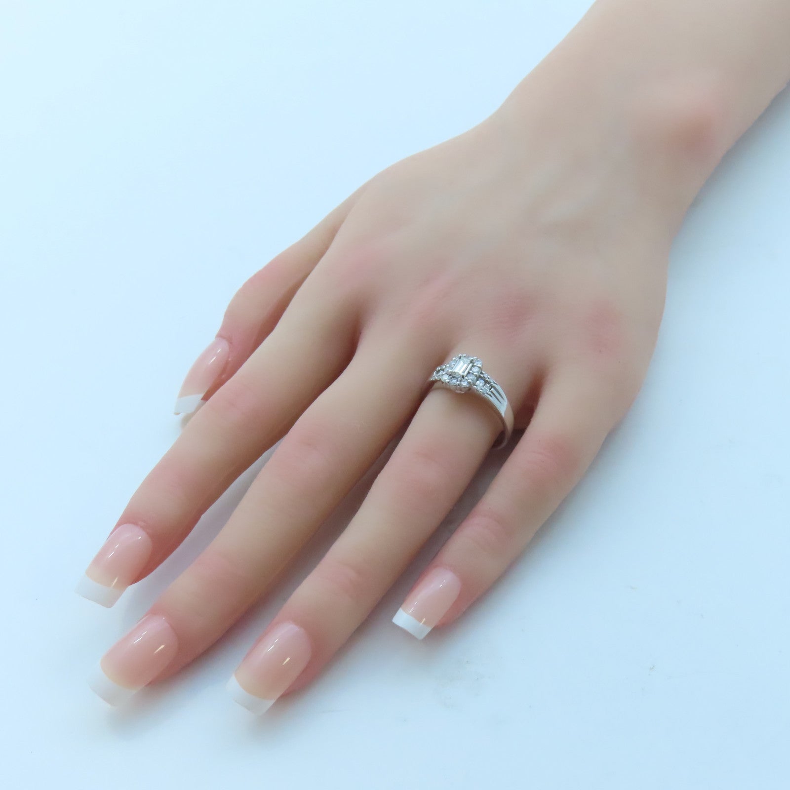 JEWELRY 【激減優惠】18K白金Diamond Ring 0.233ct/0.50ct鑽石戒指US#8