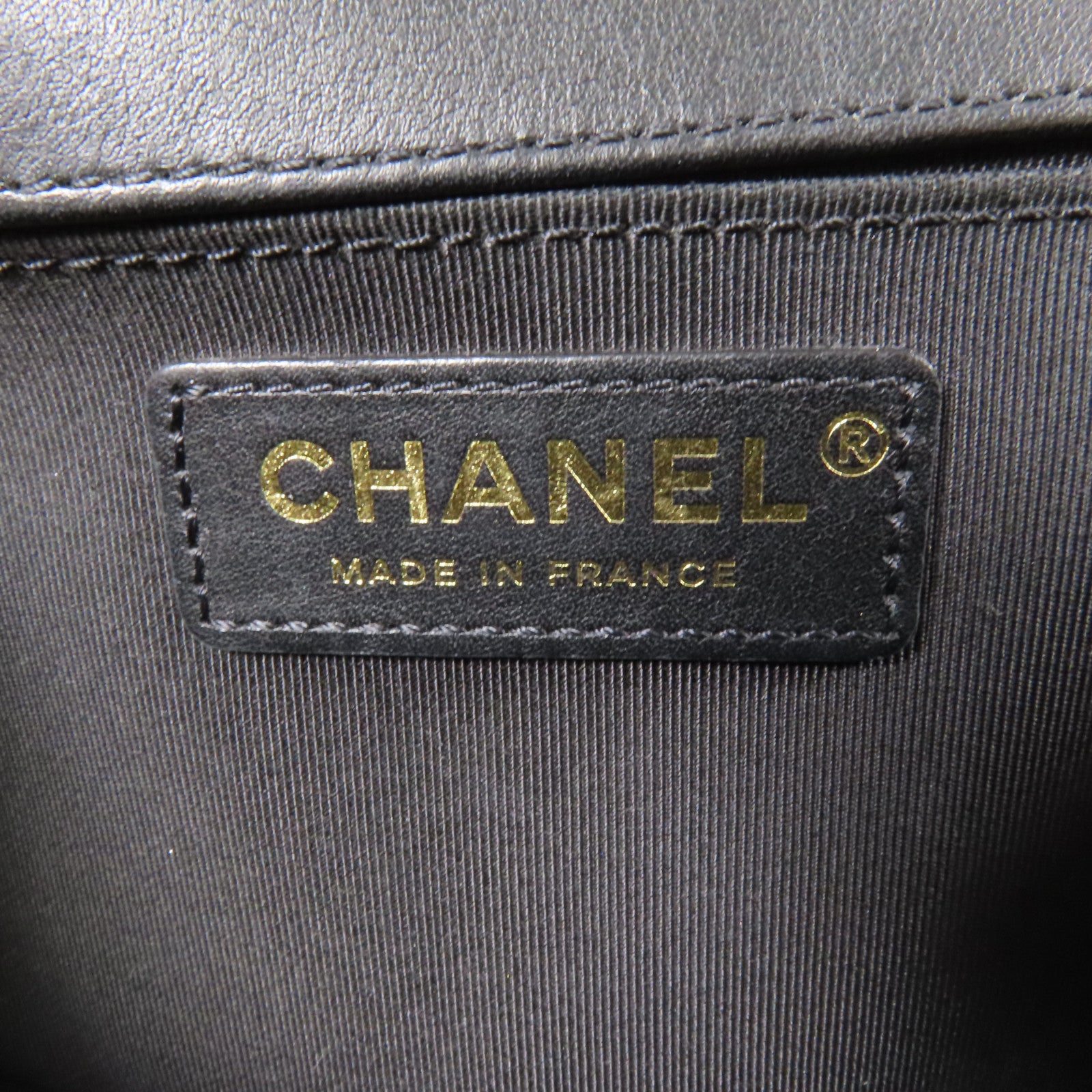 CHANEL 羊皮皮革Boy 25 2Way Shoulder Bag金扣鏈帶手挽肩背兩用袋