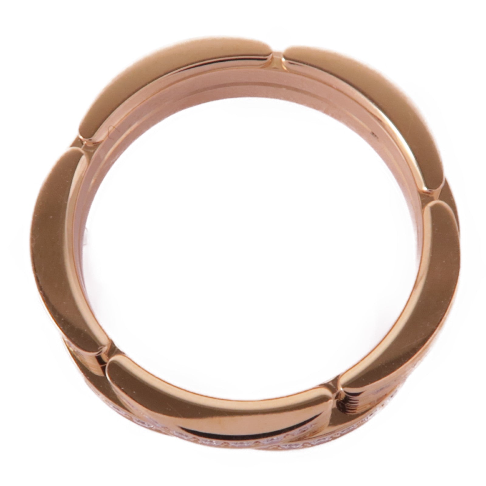 CARTIER 18K玫瑰金Maillon Panthere鑽石戒指Cartier#53/US#6.25