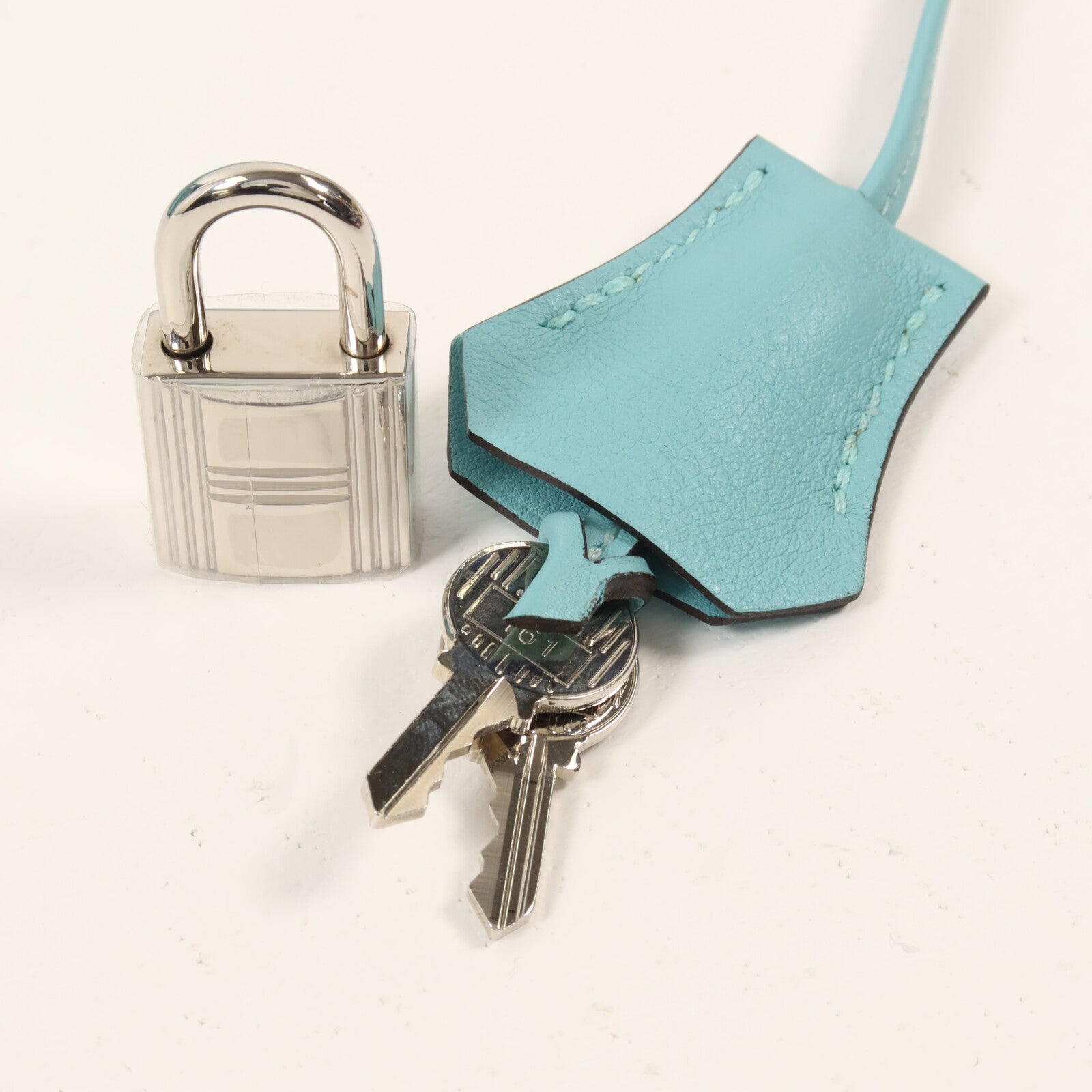 HERMES Swift皮革Tool Box 20手挽肩背兩用袋Bleu Atoll