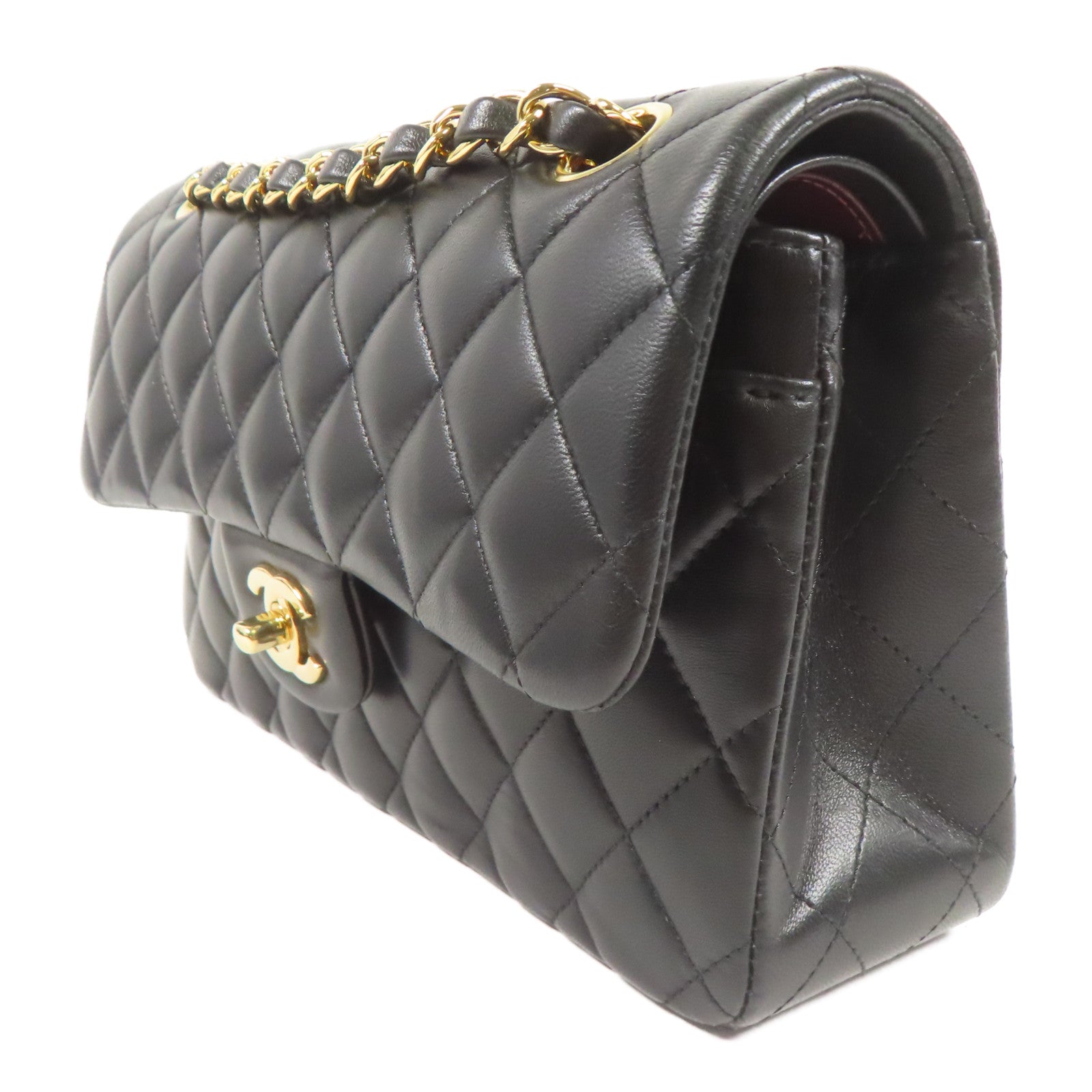 CHANEL 羊皮皮革Classic 23金扣鏈帶肩背袋