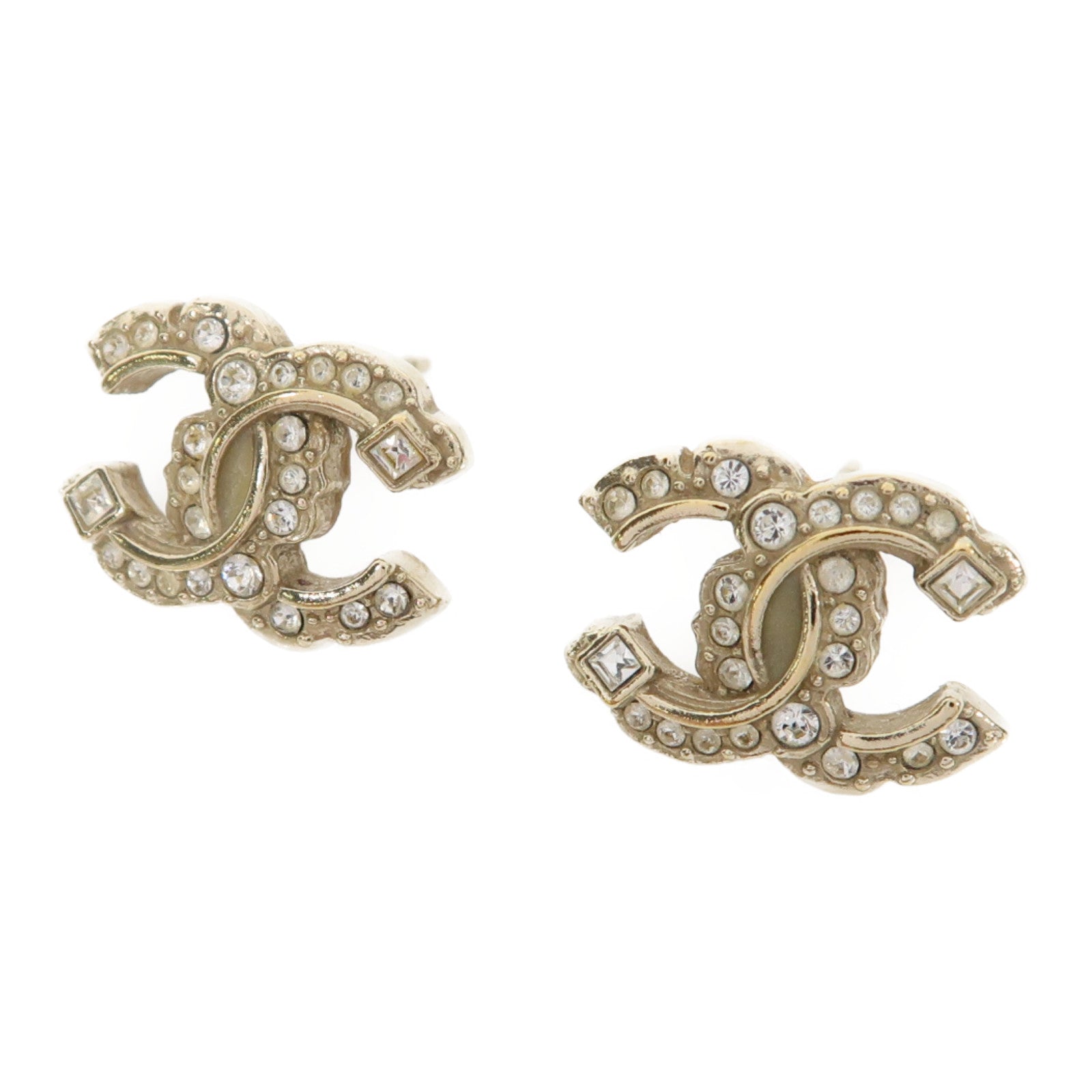 CHANEL 金屬Earrings耳環金色/白色