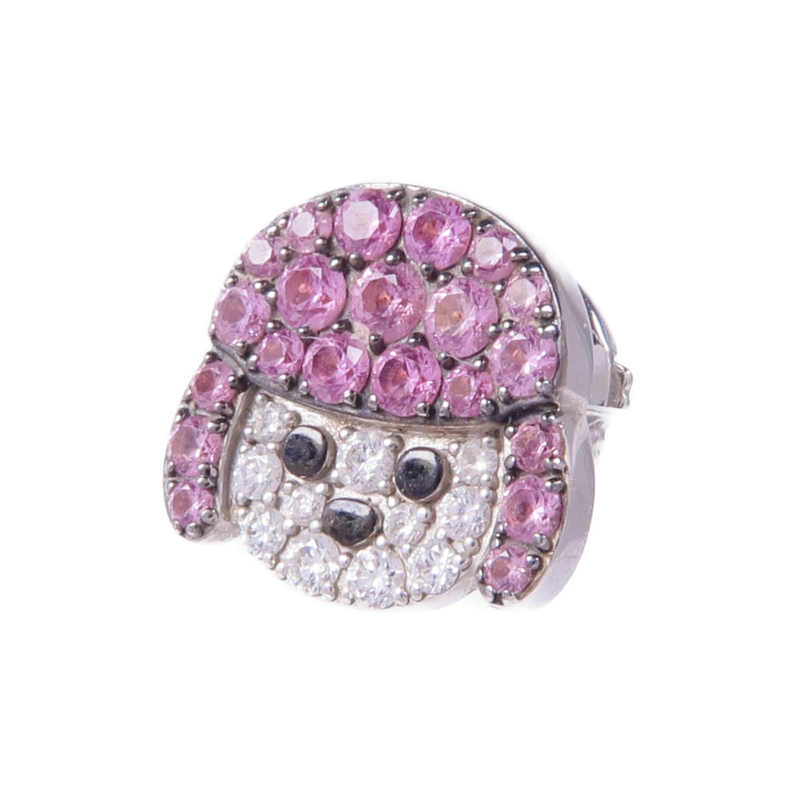 JEWELRY 18K白金Earring藍寶石/鑽石耳環
