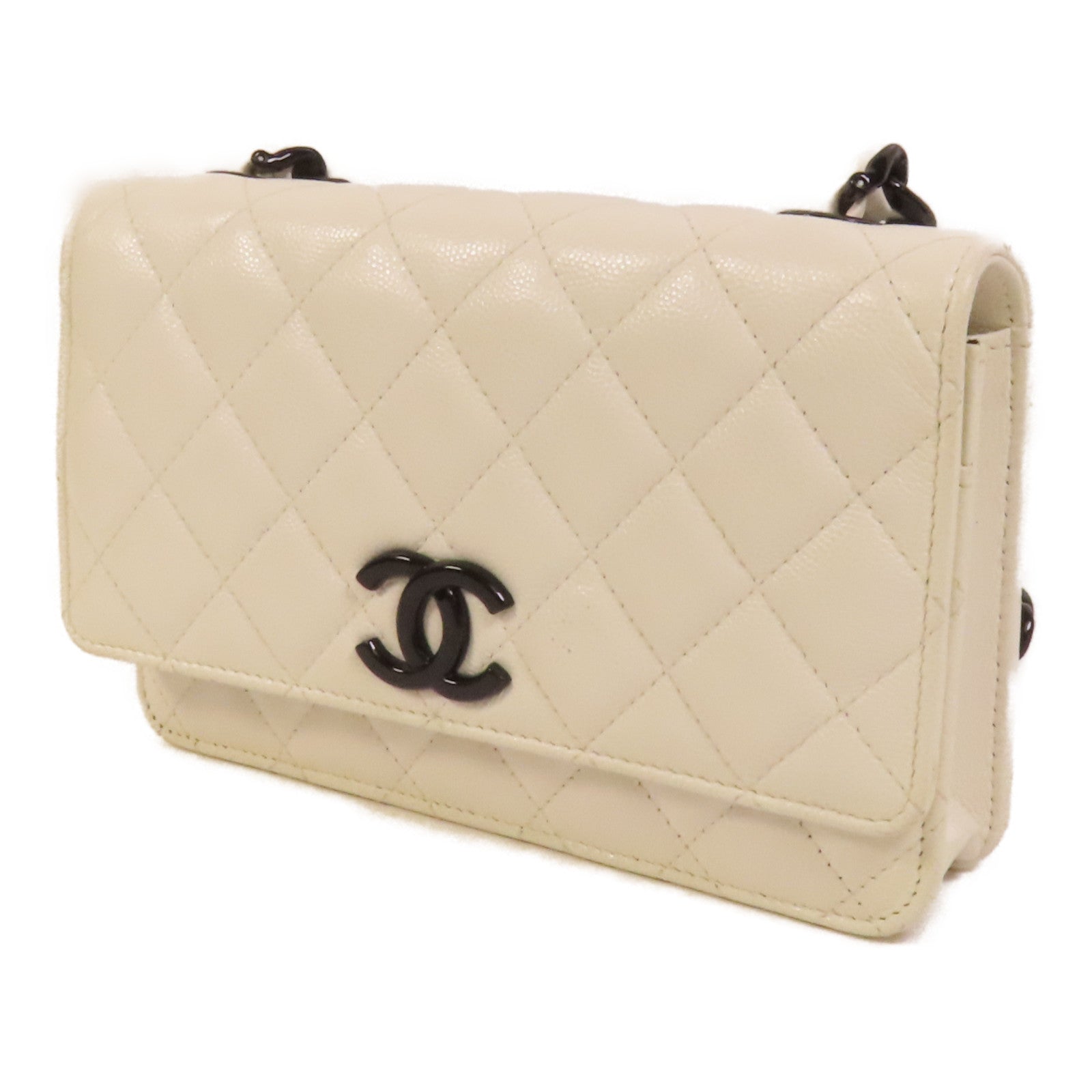 CHANEL 牛皮皮革WOC Wallet On Chain鏈帶肩背袋