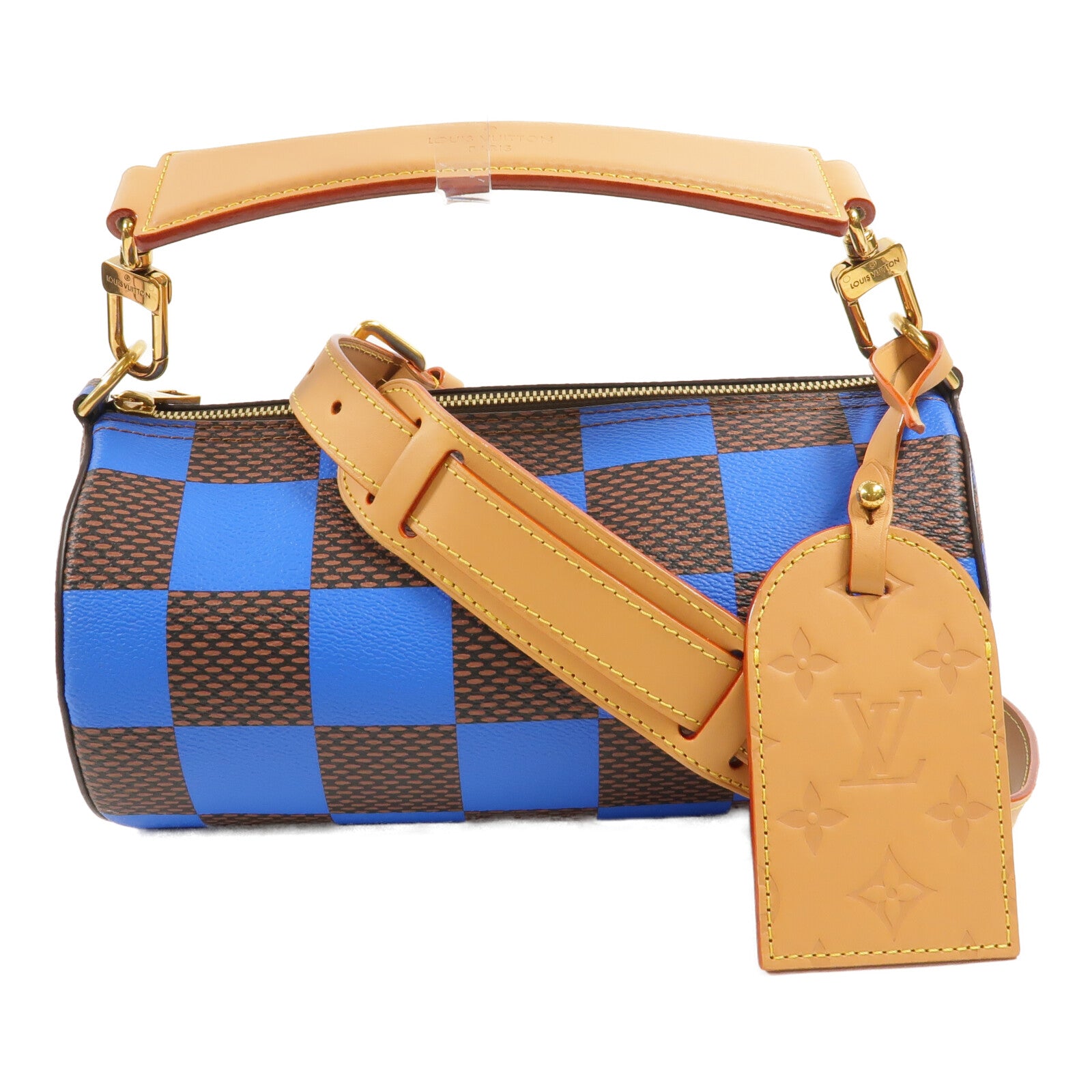 LOUIS VUITTON Damier Pop Soft Polochon PM手挽肩背兩用袋