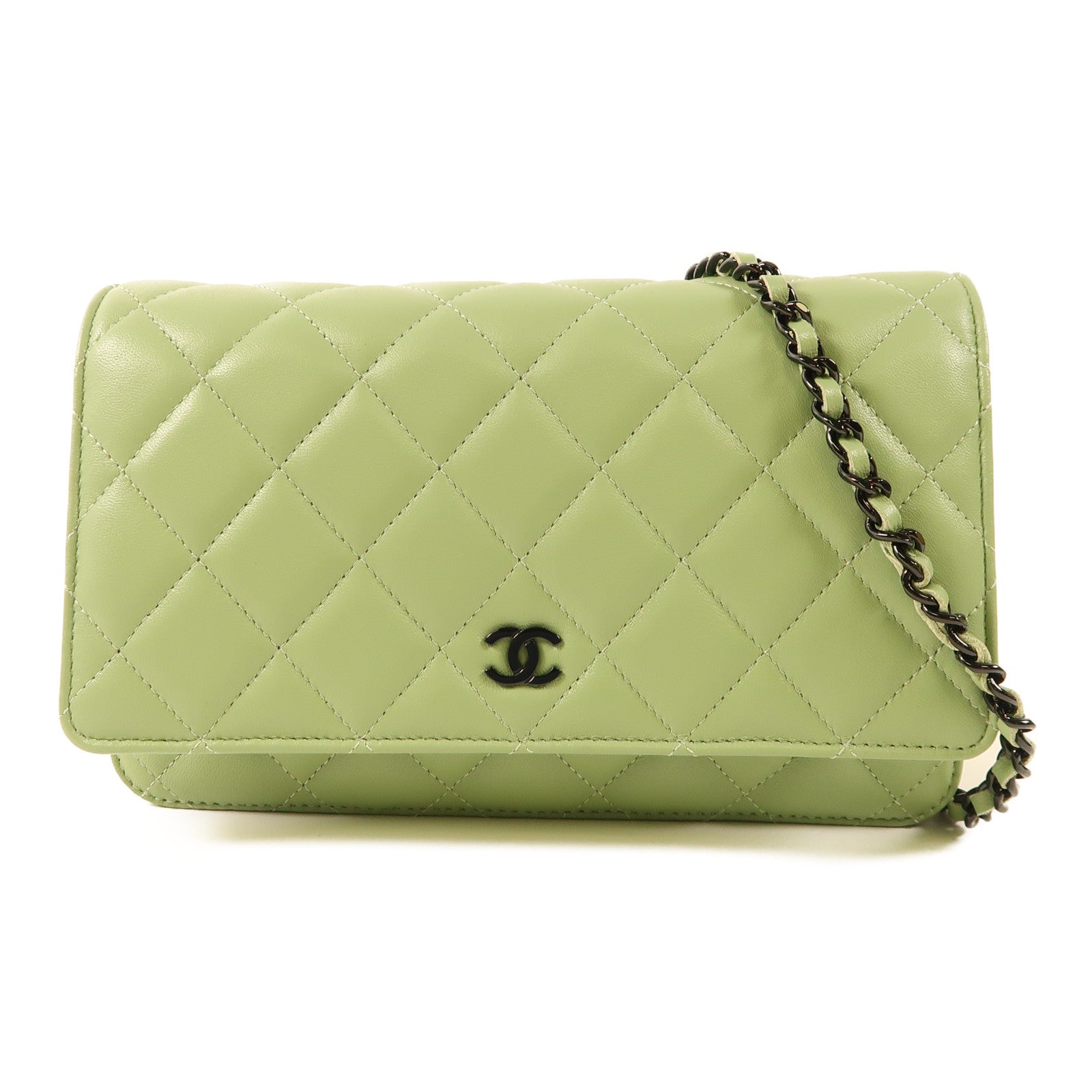 CHANEL 羊皮皮革WOC Wallet On Chain鏈帶肩背袋