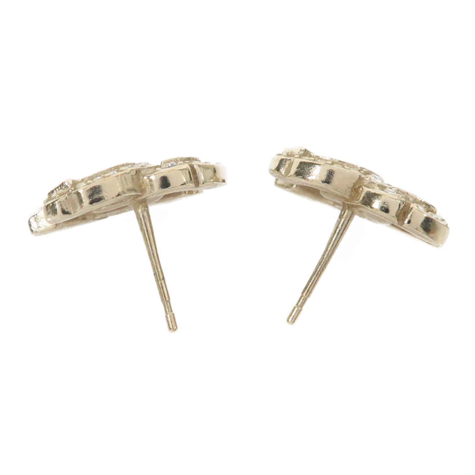 CHANEL 金屬Earrings耳環金色/白色