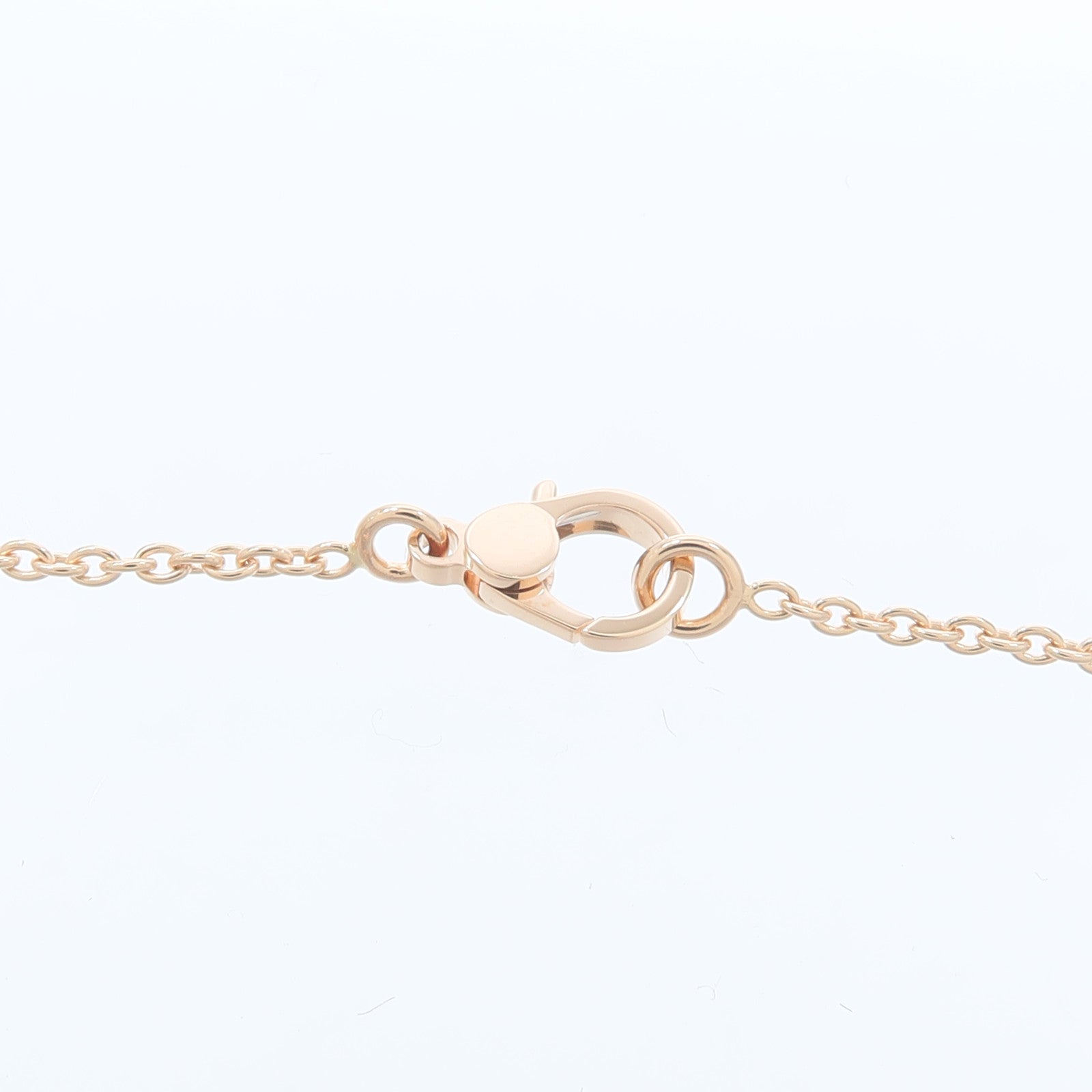 HERMES 18K玫瑰金Finesse Pendant鑽石項鍊