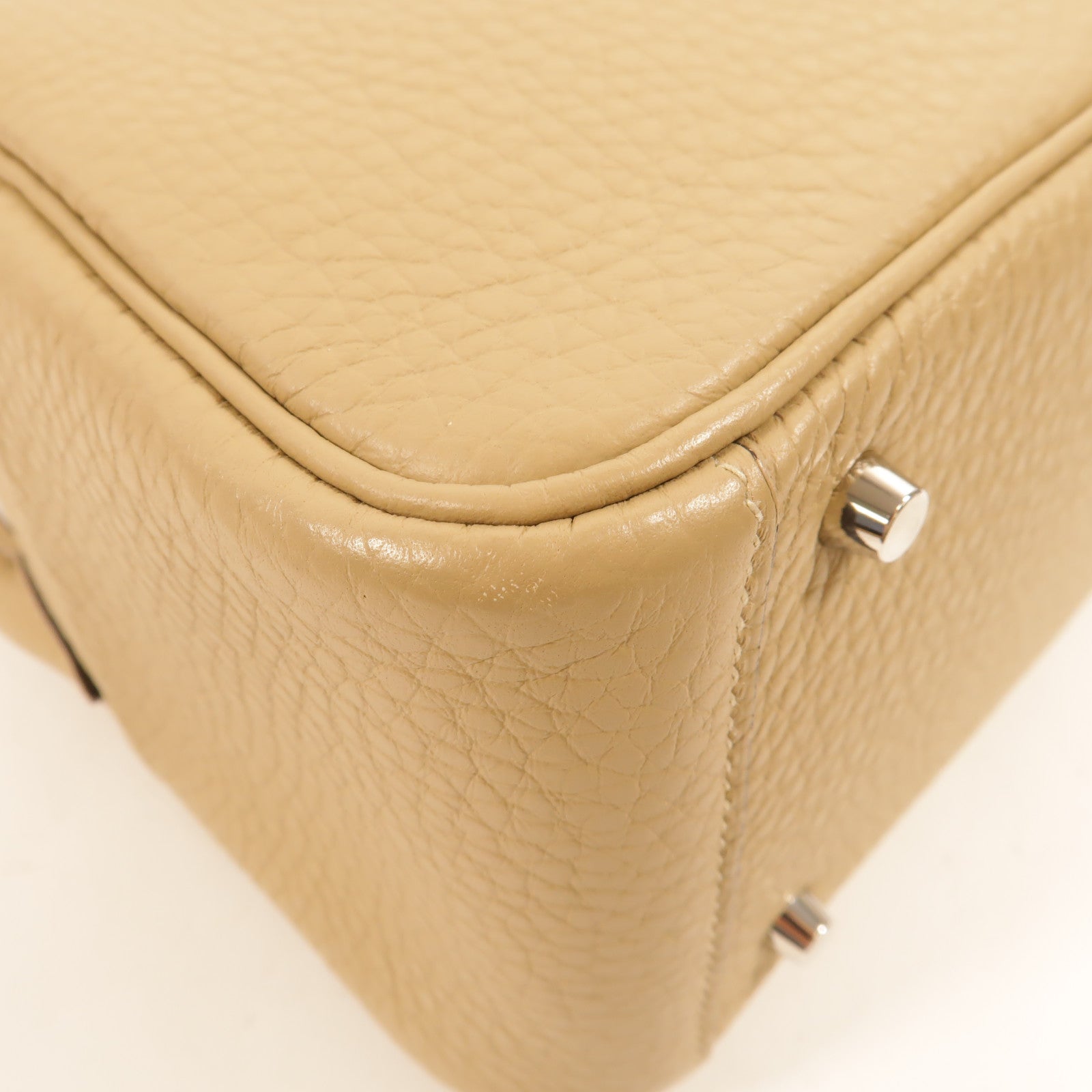 HERMES Clemence皮革Mini Lindy手挽肩背兩用袋Trench