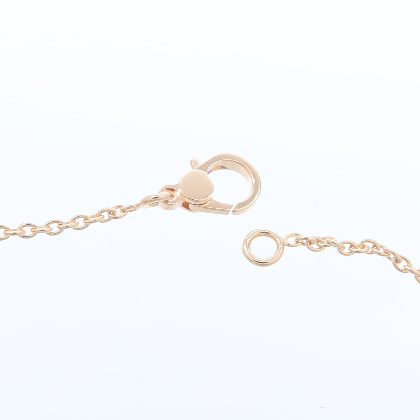 HERMES 18K玫瑰金Finesse Pendant鑽石項鍊