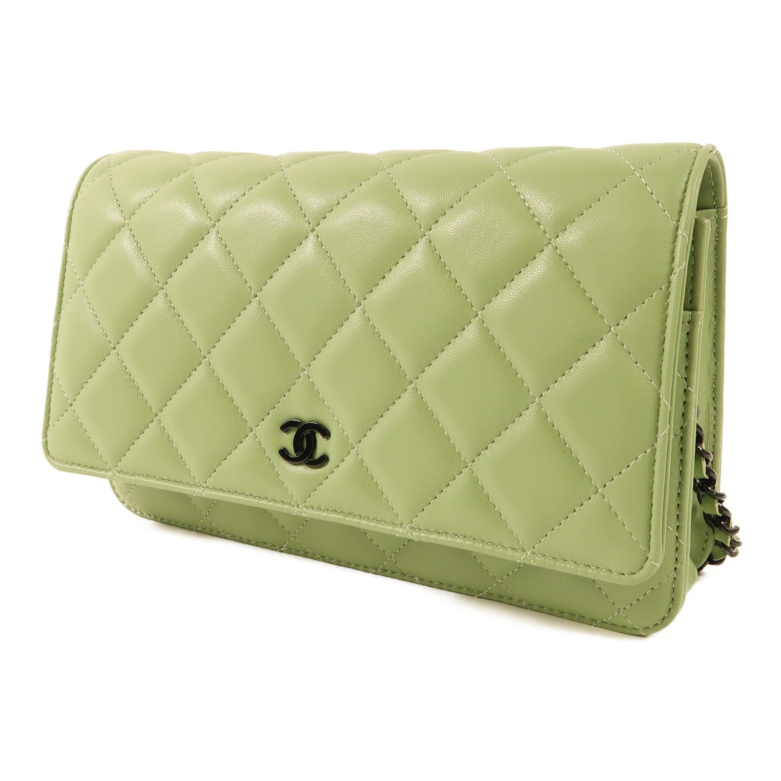 CHANEL 羊皮皮革WOC Wallet On Chain鏈帶肩背袋