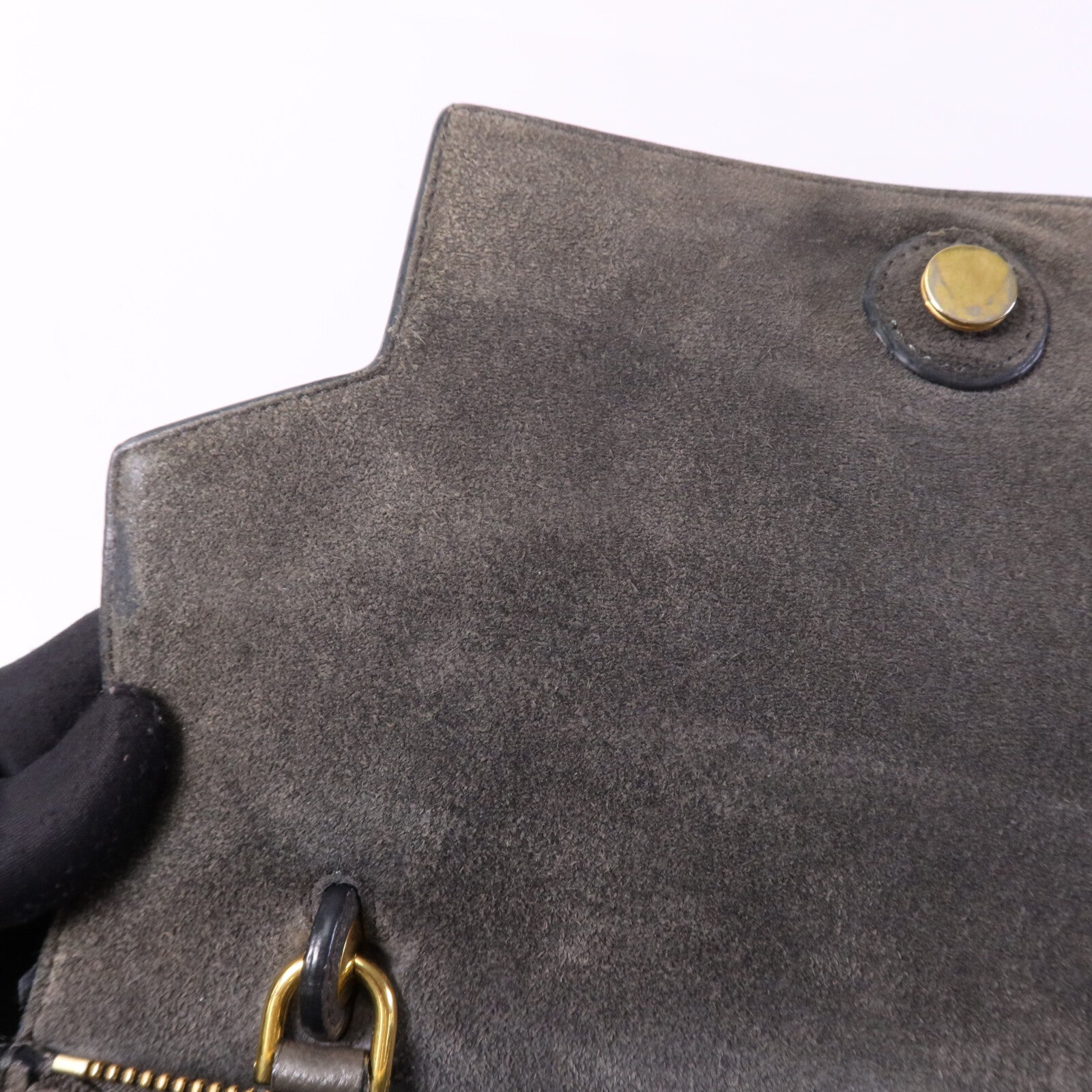 CELINE 牛皮皮革Belt Bag金扣手挽肩背兩用袋