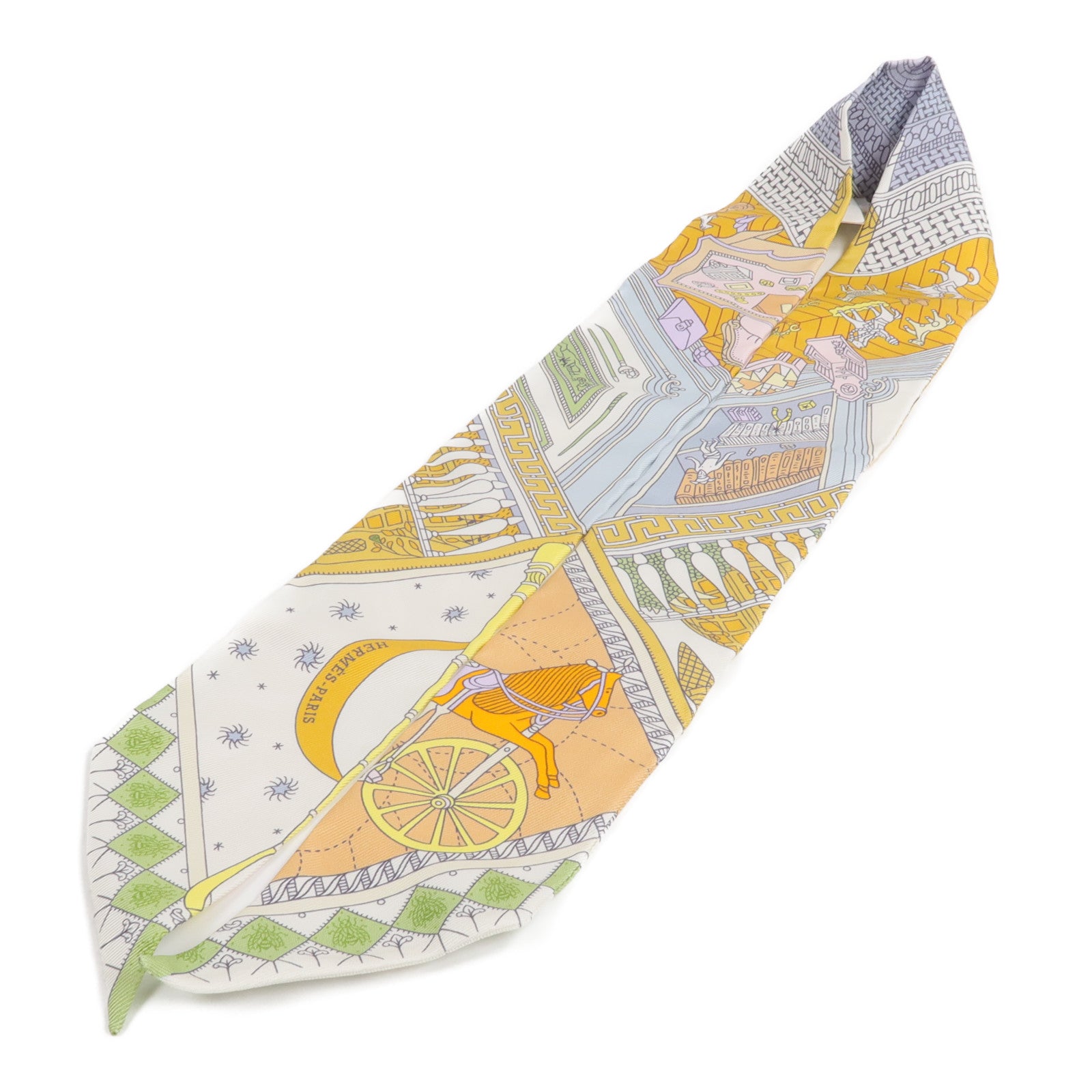 HERMES 絲質Twilly絲巾