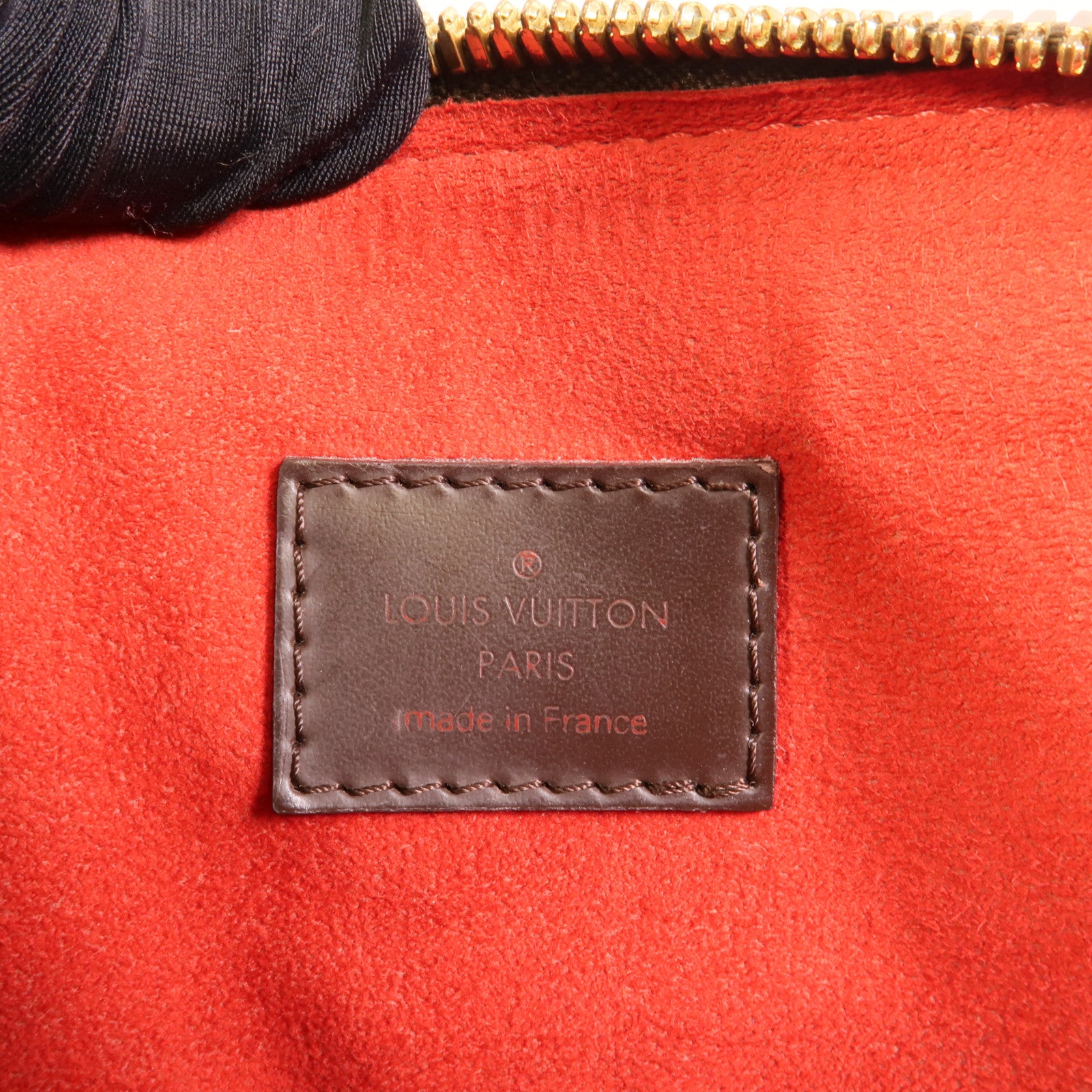 LOUIS VUITTON Damier Trevi金扣手挽肩背兩用袋棕色