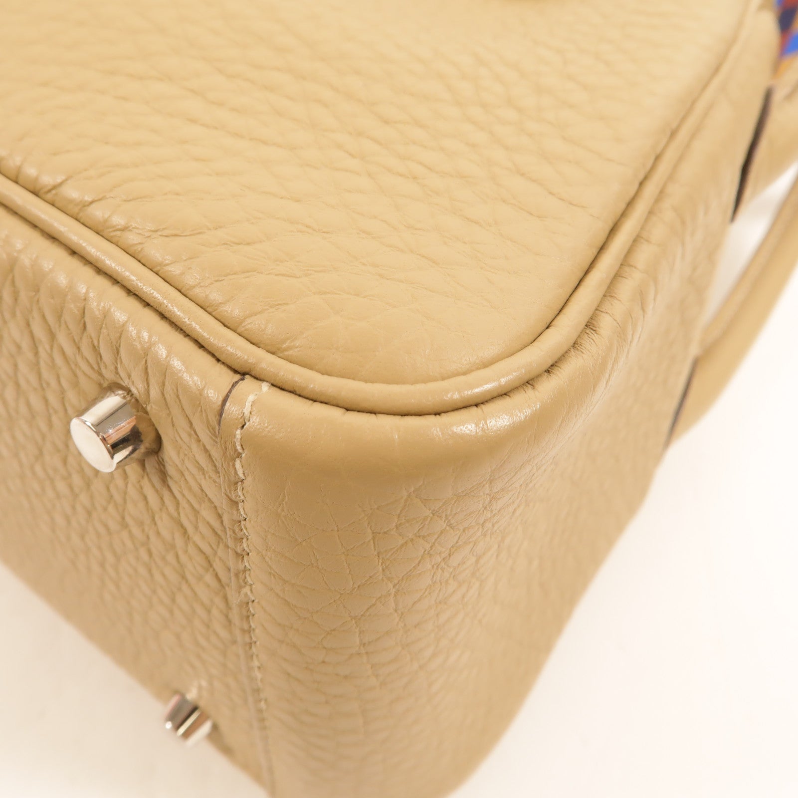 HERMES Clemence皮革Mini Lindy手挽肩背兩用袋Trench