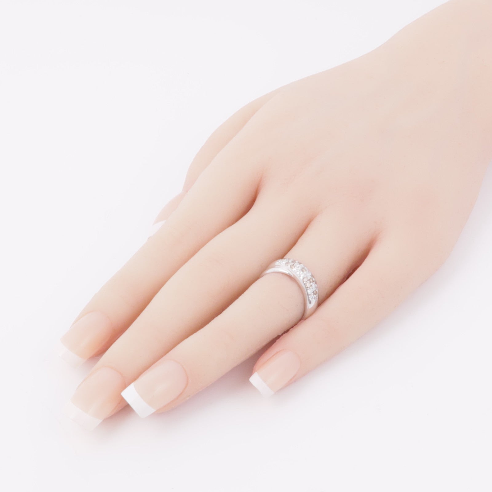 JEWELRY 【激減優惠】18K白金Diamond Ring鑽石戒指US#5