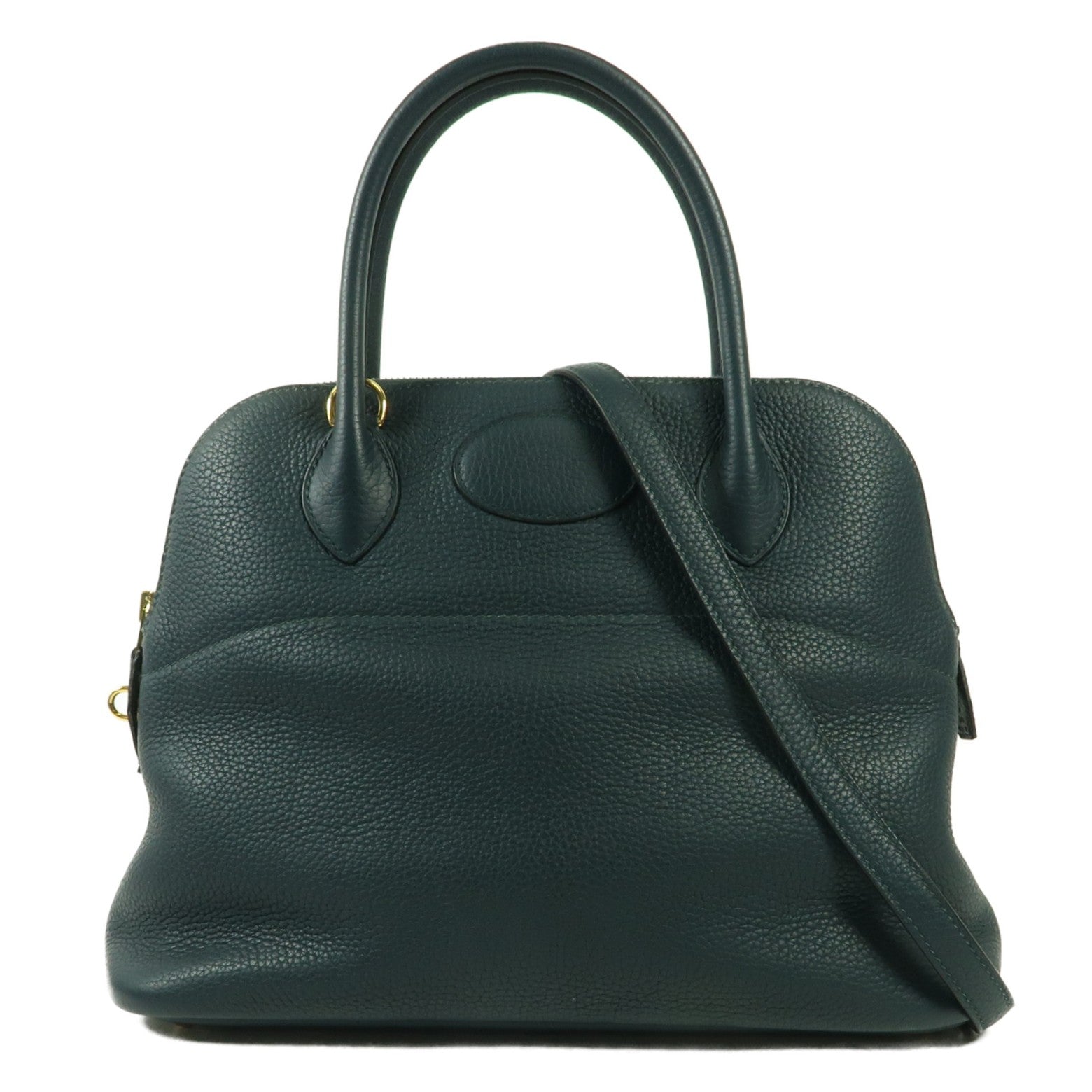 HERMES Clemence皮革金扣Bolide 31手挽肩背兩用袋Colvert