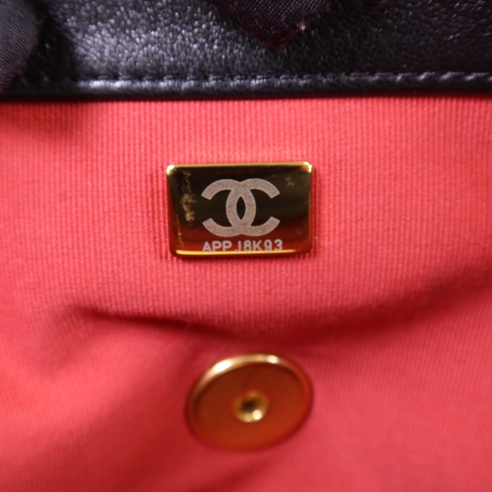 CHANEL 羊皮皮革Chanel 19金扣手挽肩背兩用袋