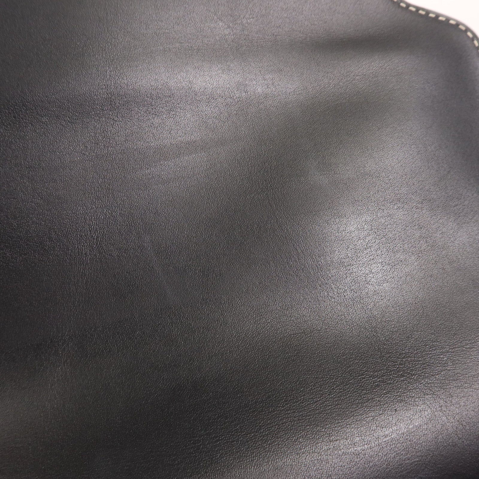 HERMES Sombrero皮革Roulis 23銀扣肩背袋Noir