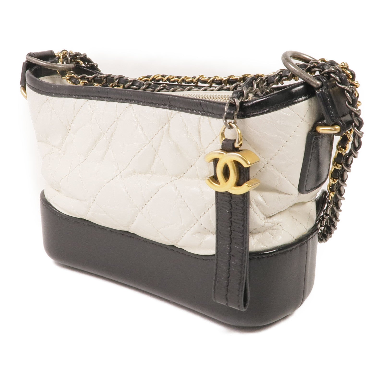 CHANEL 牛皮皮革Gabrielle Small鏈帶肩背袋
