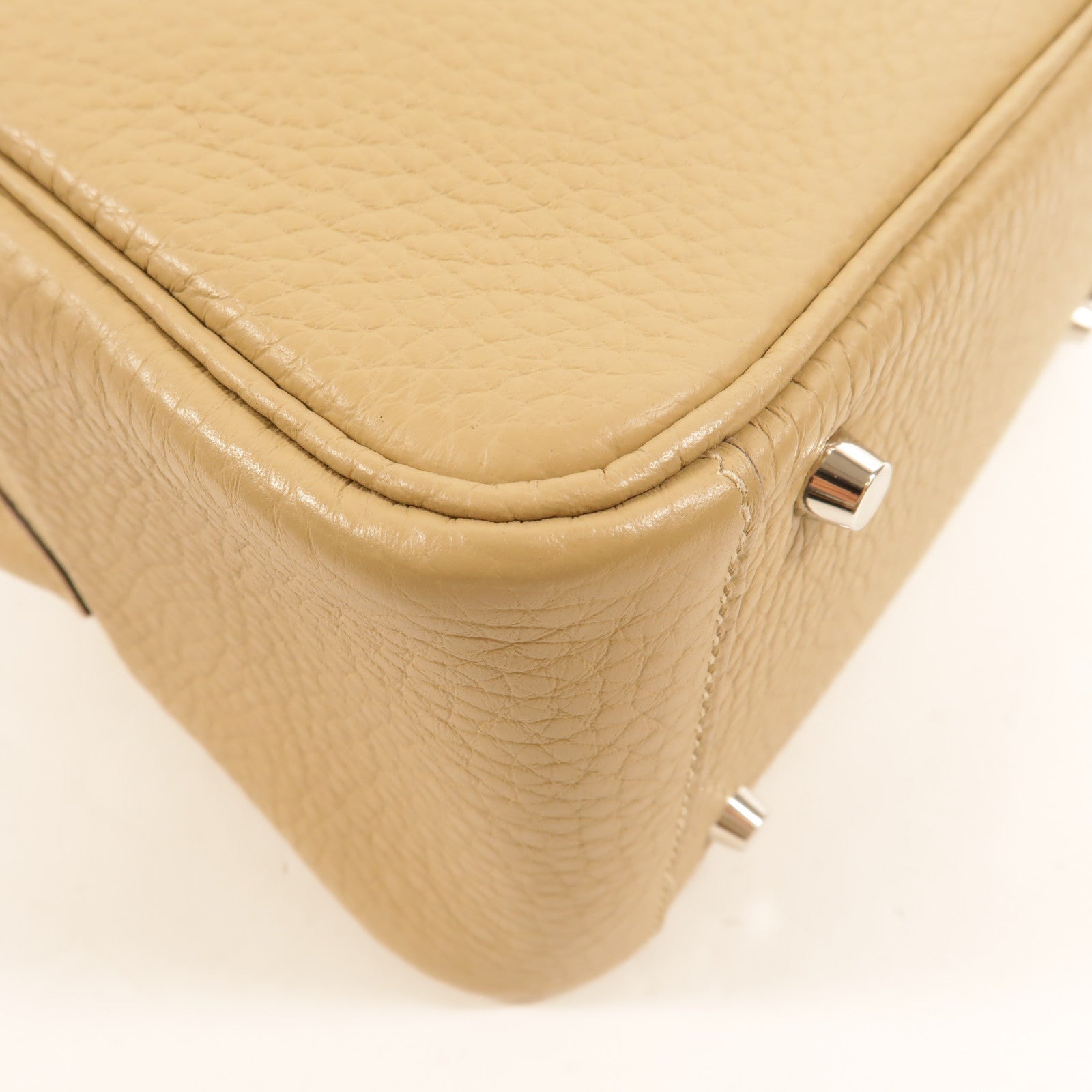 HERMES Clemence皮革Mini Lindy手挽肩背兩用袋Trench