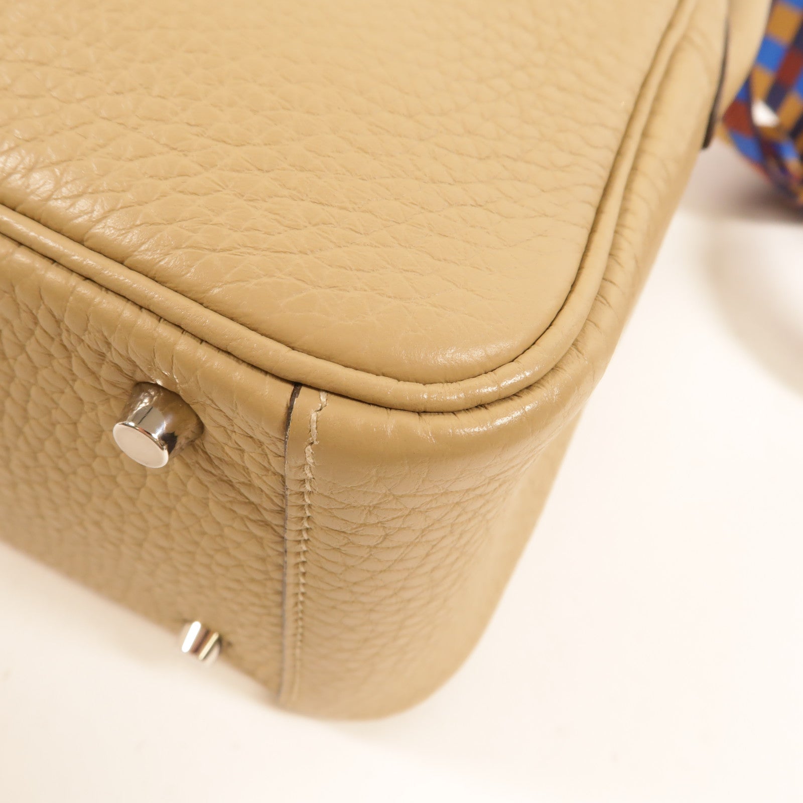 HERMES Clemence皮革Mini Lindy手挽肩背兩用袋Trench
