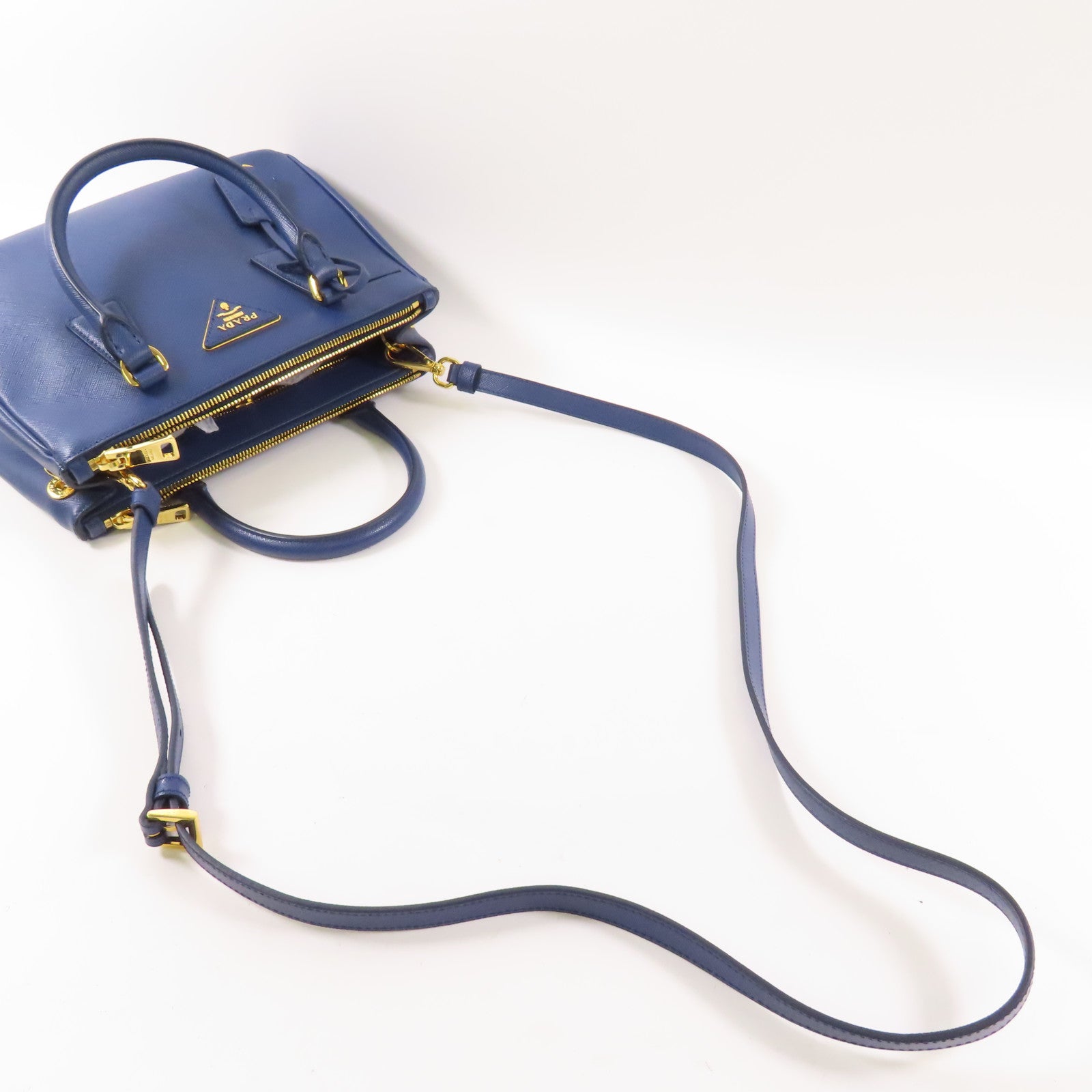 PRADA Saffiano皮革Killer Bag金扣手挽肩背兩用袋