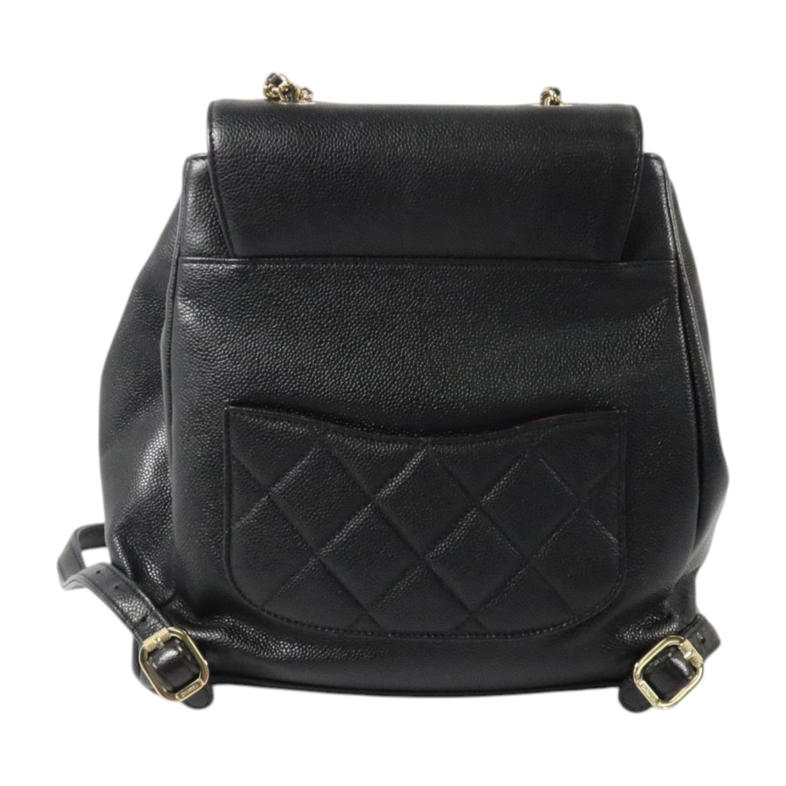 CHANEL 牛皮皮革Business Affnity金扣背包