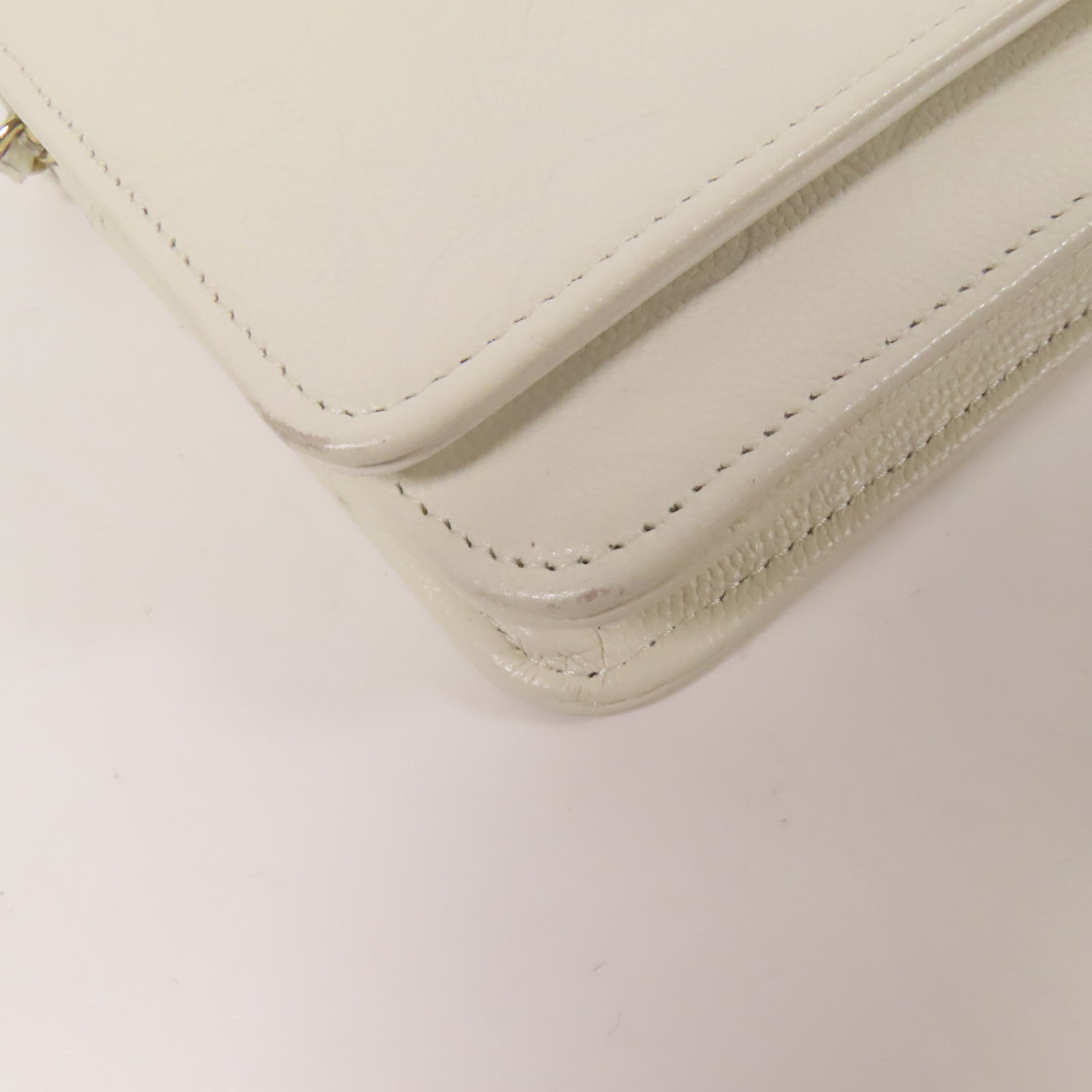 CHANEL 【激減優惠】牛皮皮革WOC Wallet On Chain金扣鏈帶肩背袋