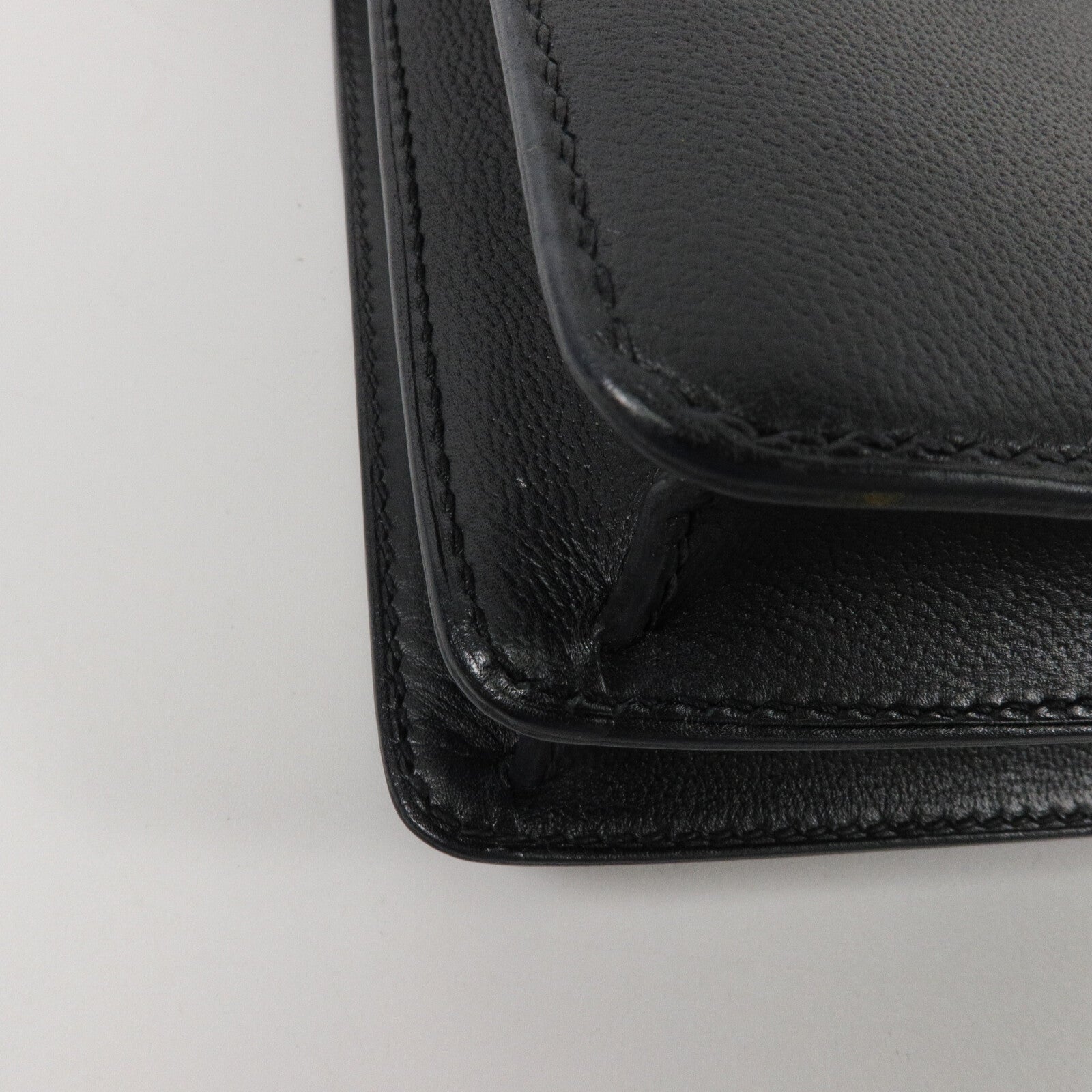 HERMES Allegretto皮革Roulis 23肩背袋Noir