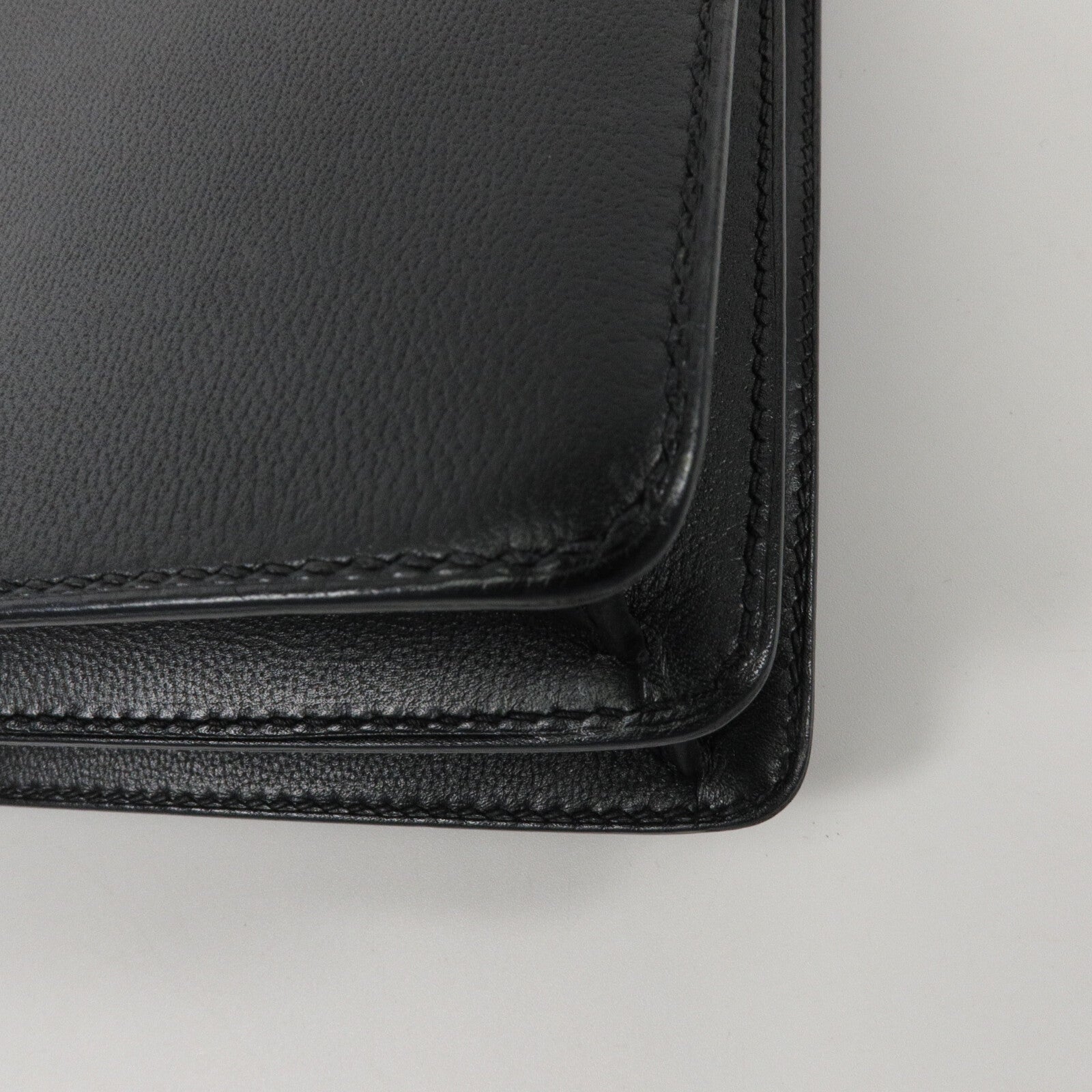 HERMES Allegretto皮革Roulis 23肩背袋Noir