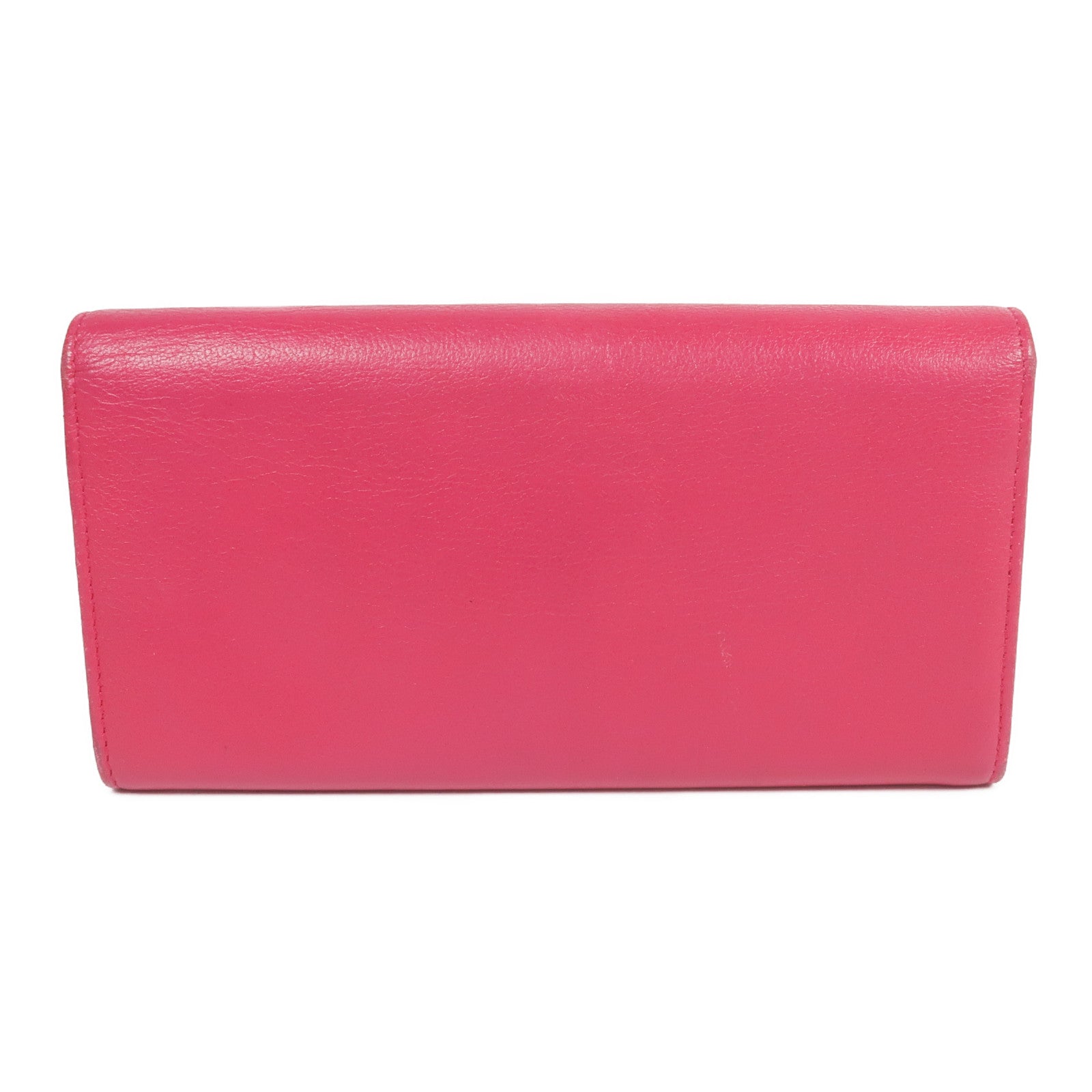 SAINT LAURENT 牛皮皮革Long Wallet金扣長錢包