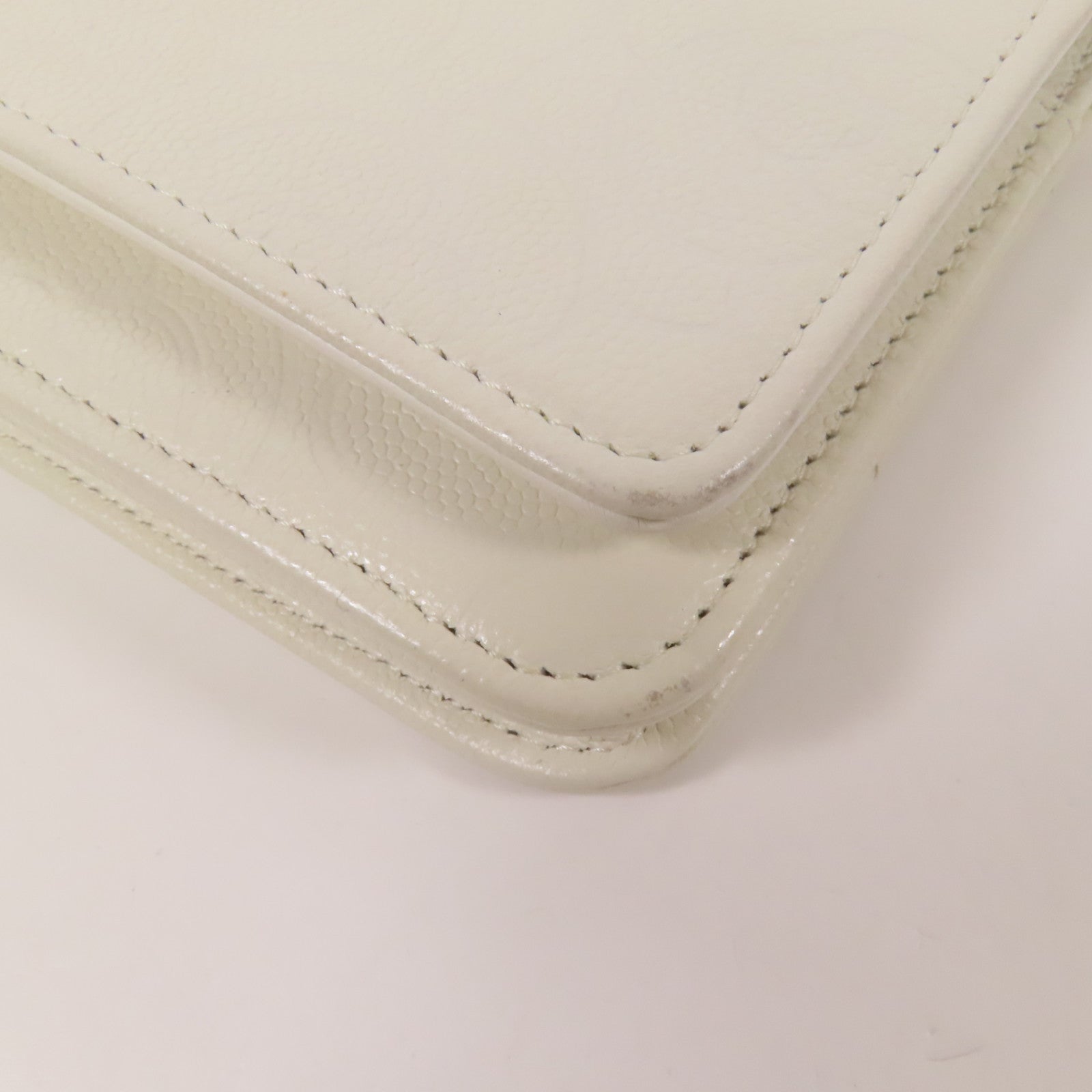 CHANEL 【激減優惠】牛皮皮革WOC Wallet On Chain金扣鏈帶肩背袋