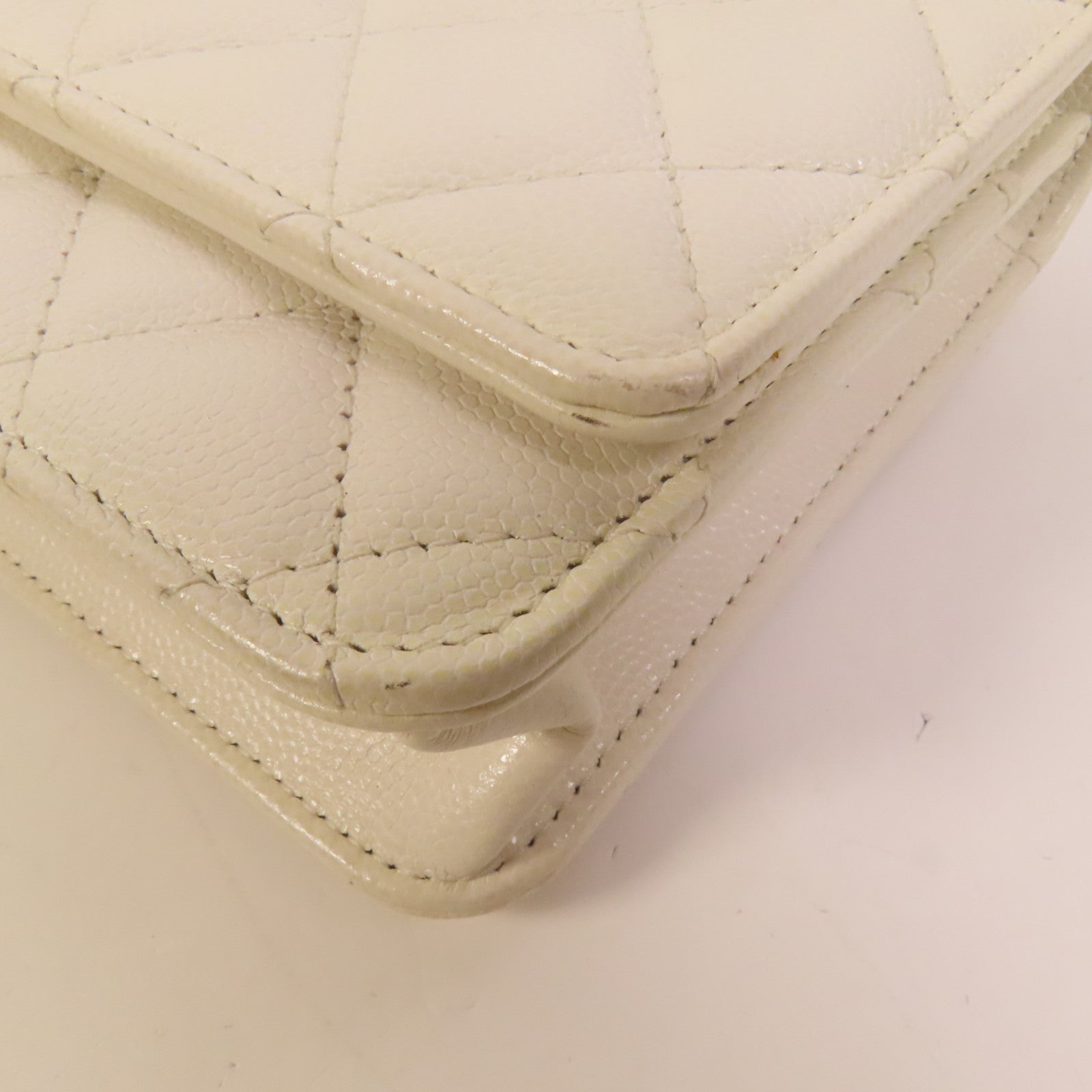 CHANEL 牛皮皮革WOC Wallet On Chain鏈帶肩背袋