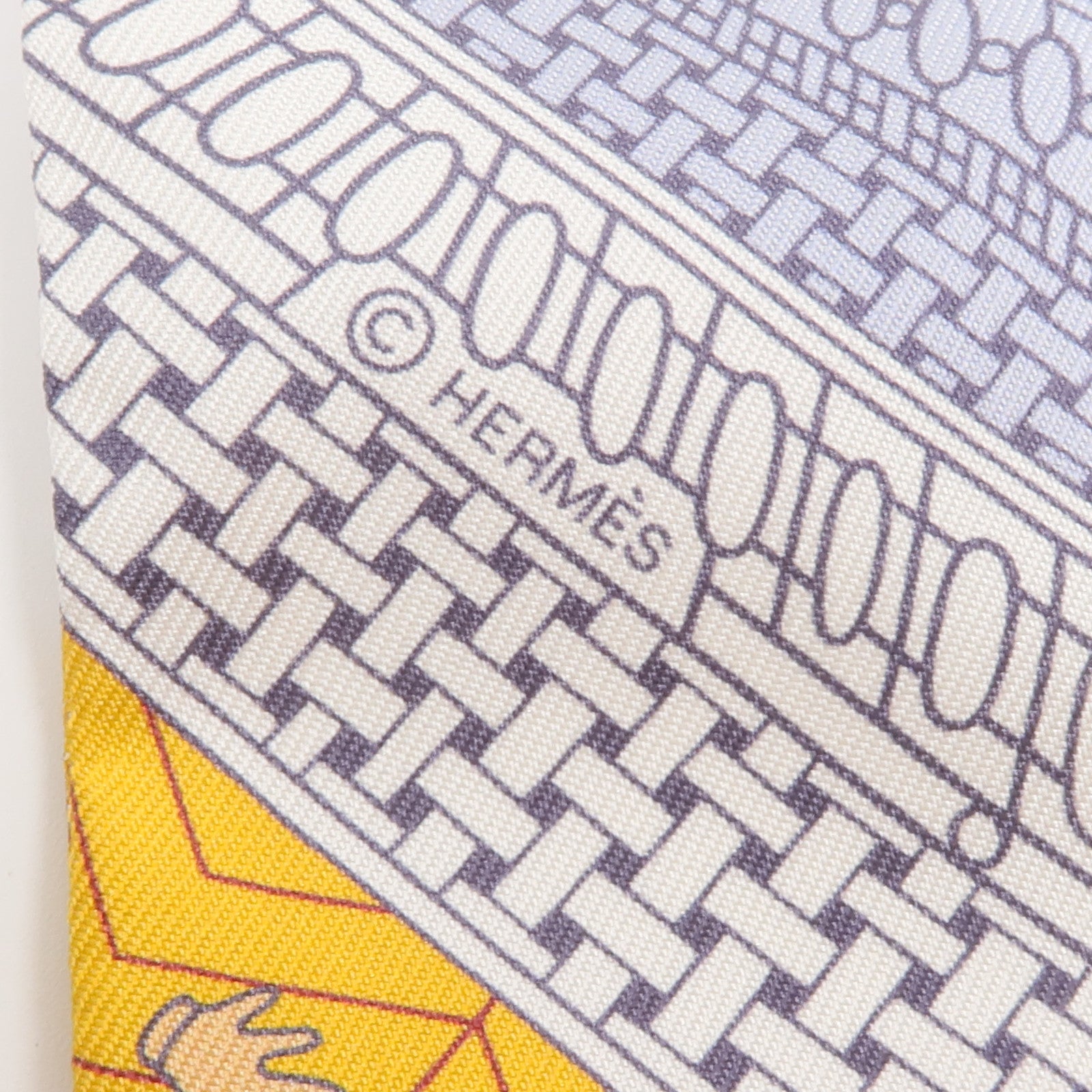 HERMES 絲質Twilly絲巾