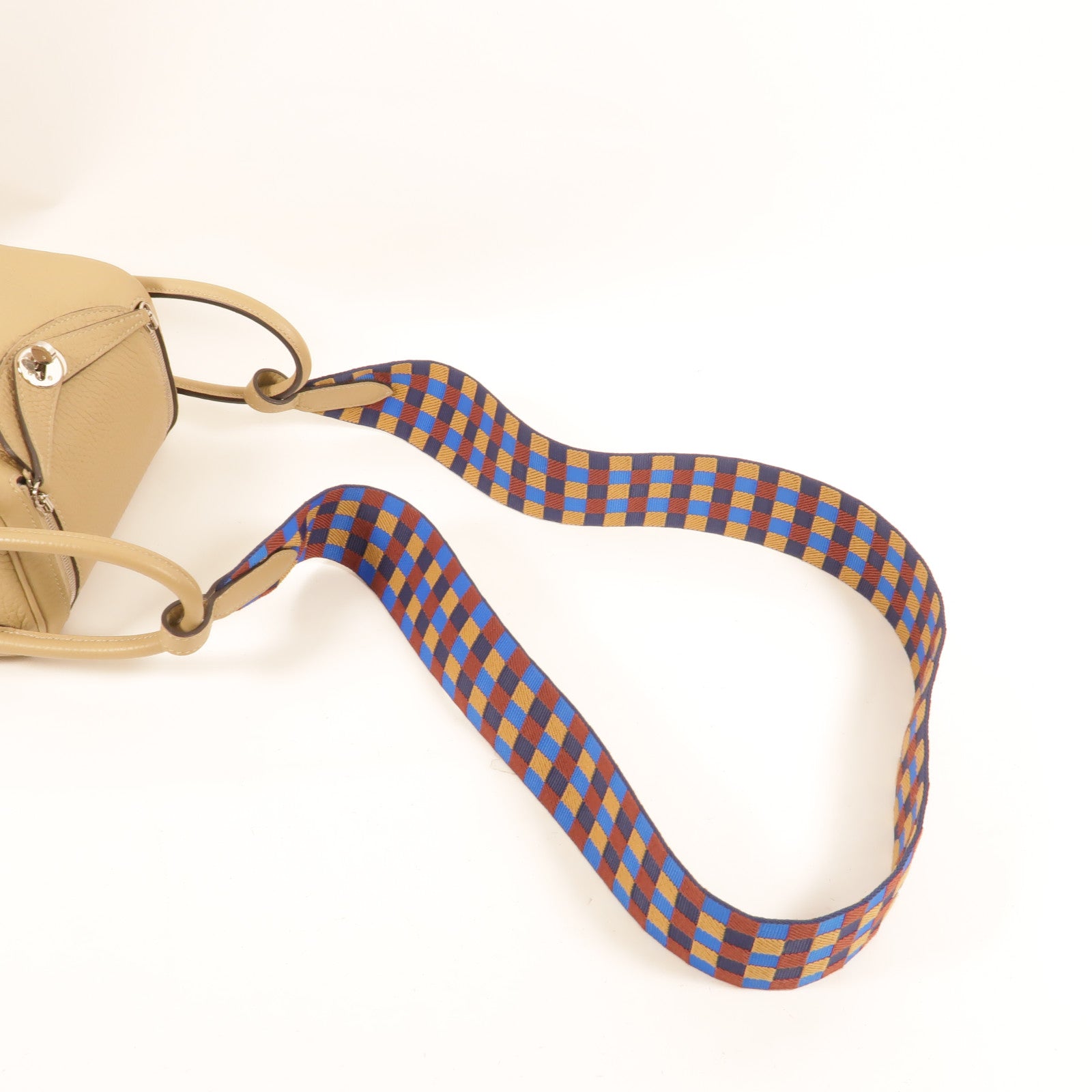 HERMES Clemence皮革Mini Lindy手挽肩背兩用袋Trench