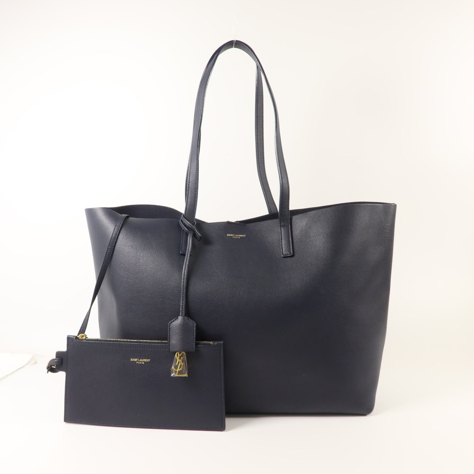 SAINT LAURENT 牛皮皮革Tote Bag手挽袋